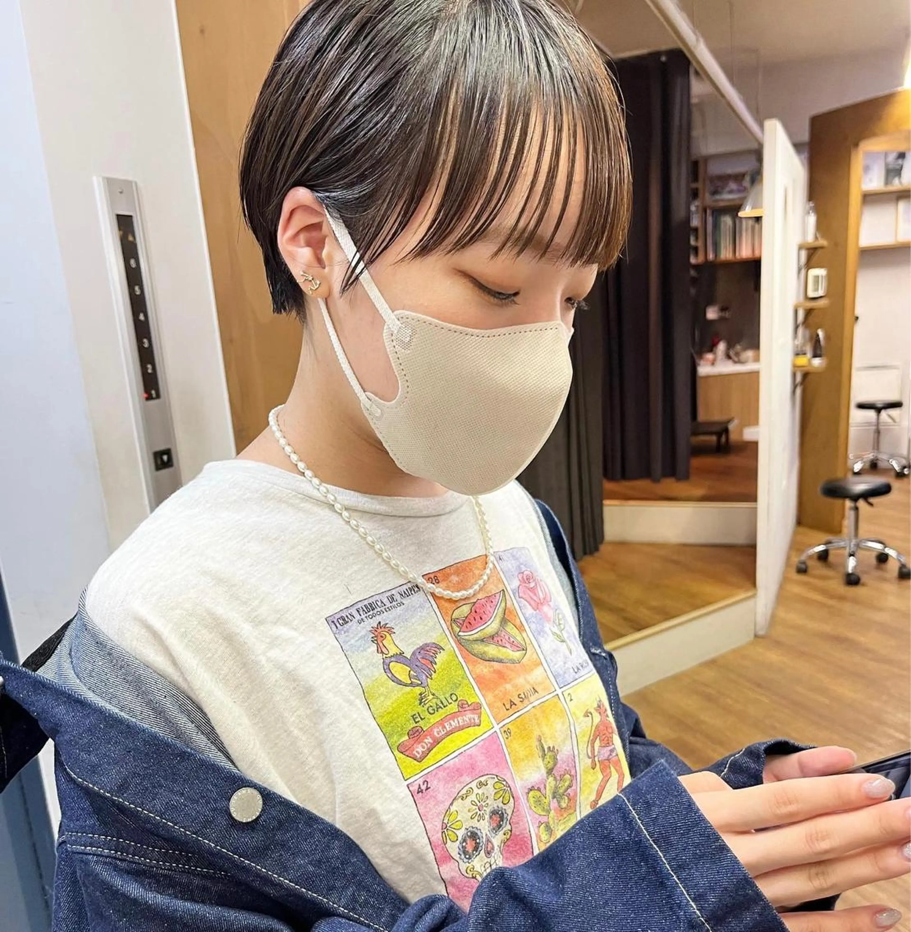 ショート カラー カット ヘアカラー トリートメント Hareru 豊田 修廣のヘアスタイル