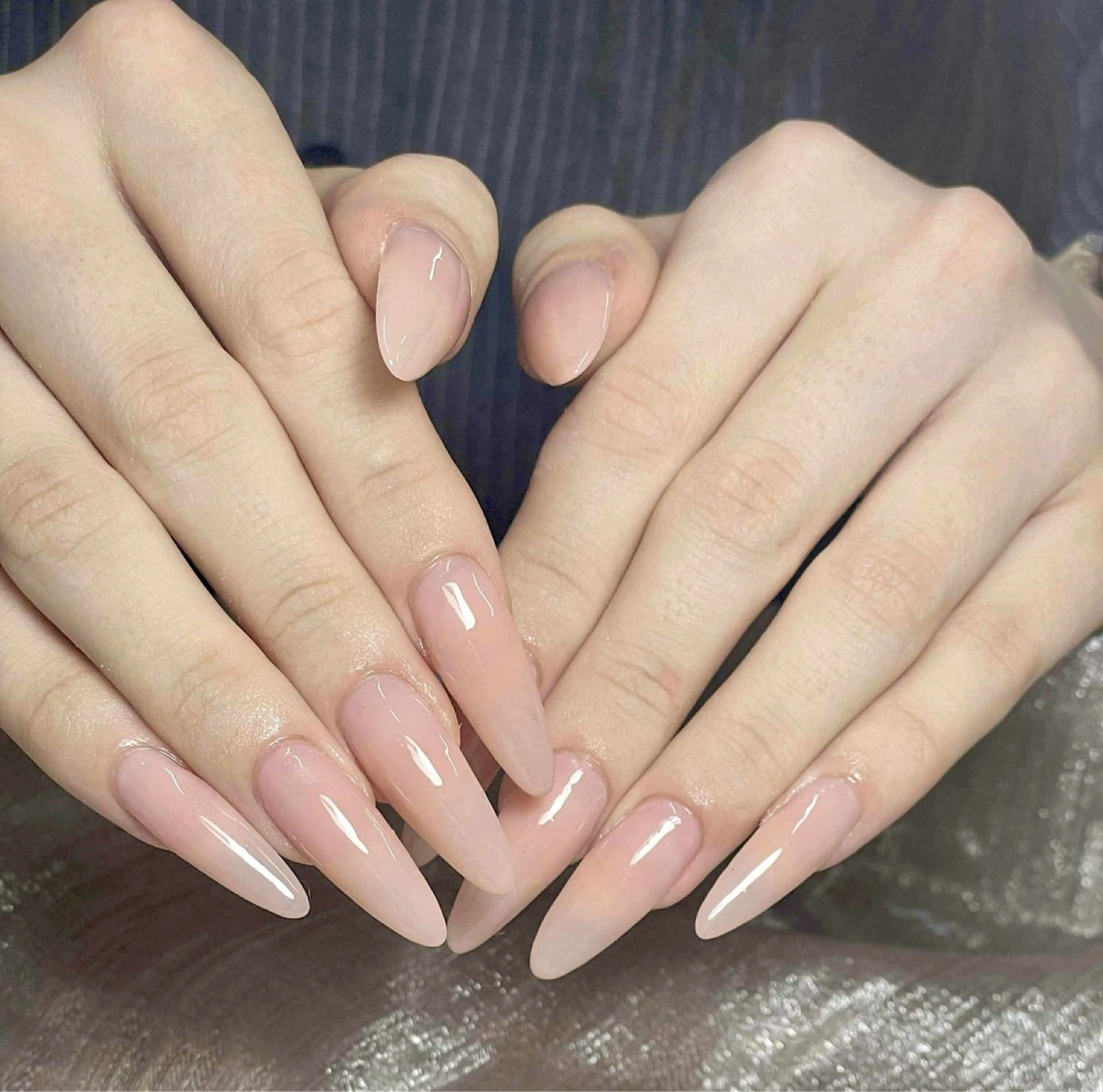 ネイル 長さ出し ワンカラーネイル ネイルチップ ハンドネイル 中野駅から2分 MEO NAILのネイルデザイン