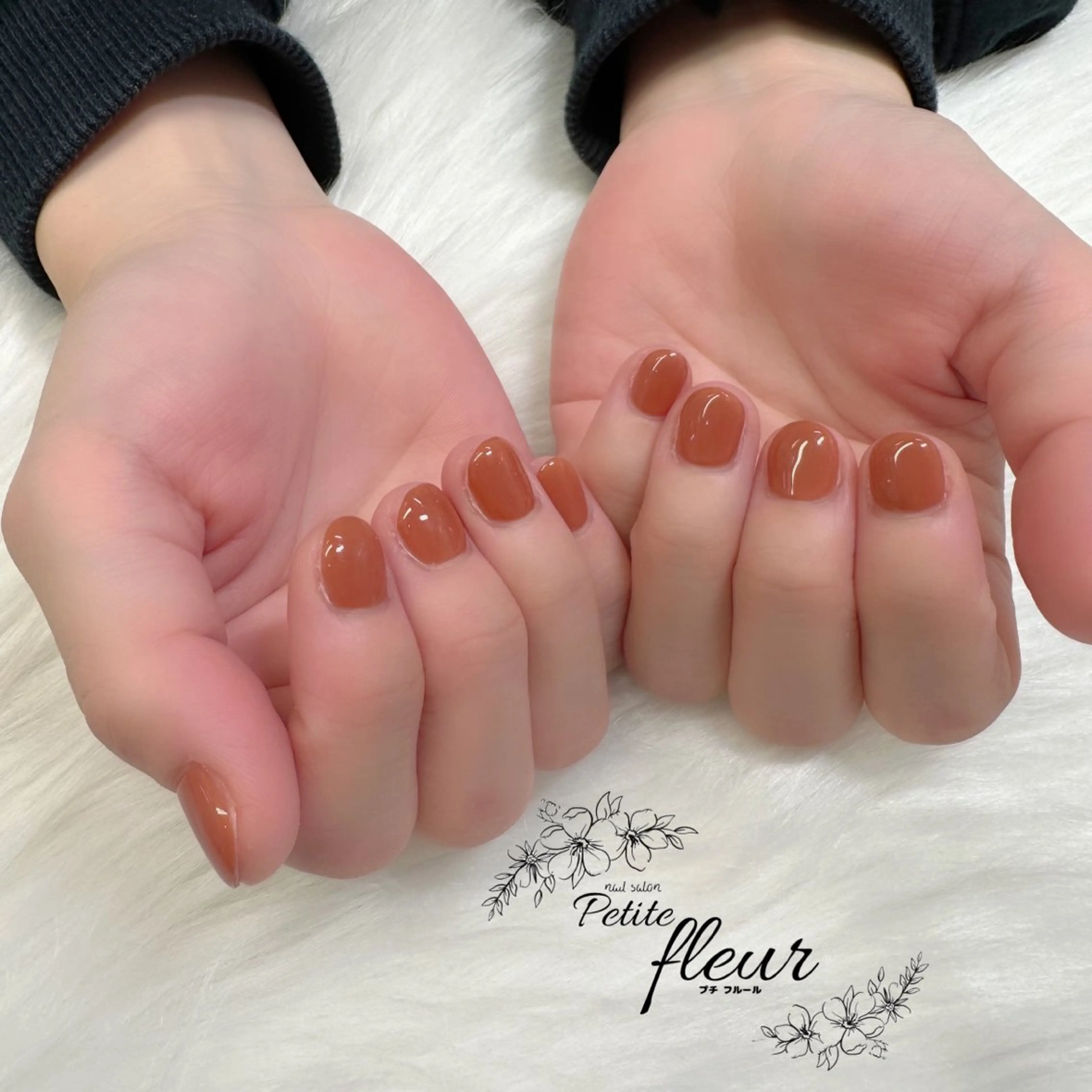 ネイル ワンカラーネイル ❁⃘*。Petite fleur❁⃘*りさのネイルデザイン