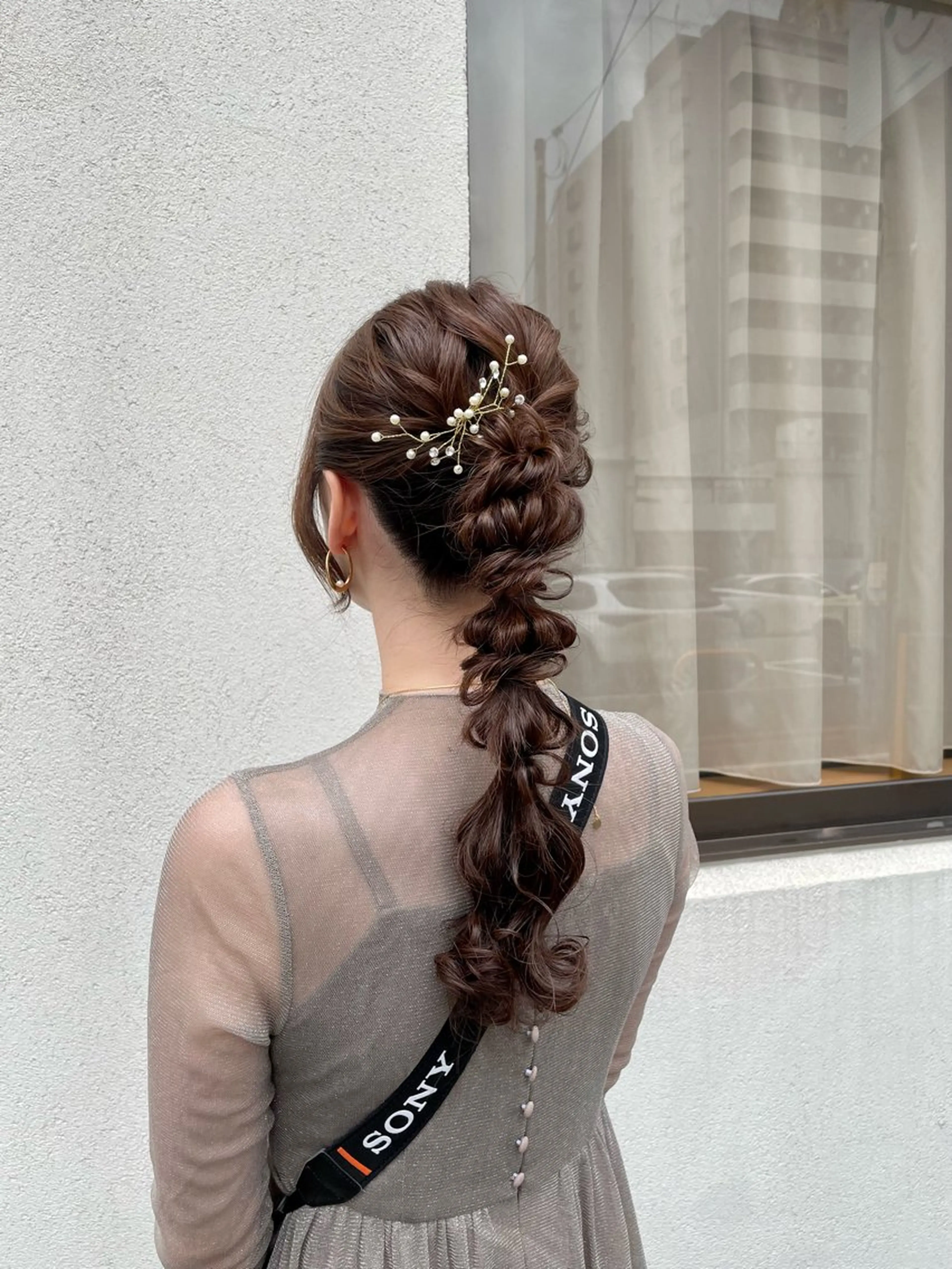 ロング ヘアアレンジ 髪質改善 韓国風ヘア 縮毛矯正 トリートメント ヘアセット ひ な た⌇ elto 四条烏丸のヘアスタイル