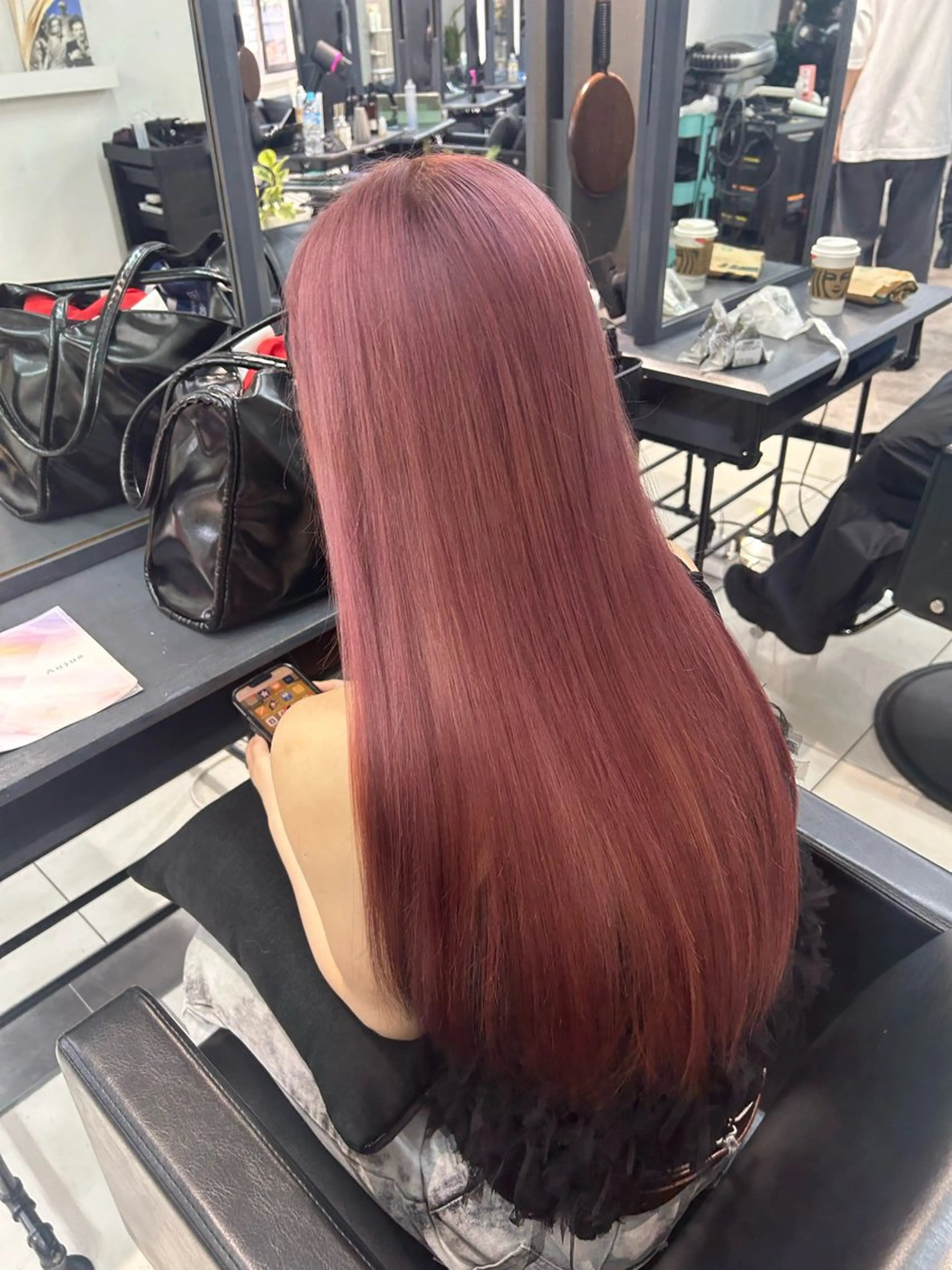 ロング カラー ブリーチ ラベンダーカラー ピンクカラー ピンクラベンダー ナチュラル×色気パ ーマ 渋谷/マナミのヘアスタイル