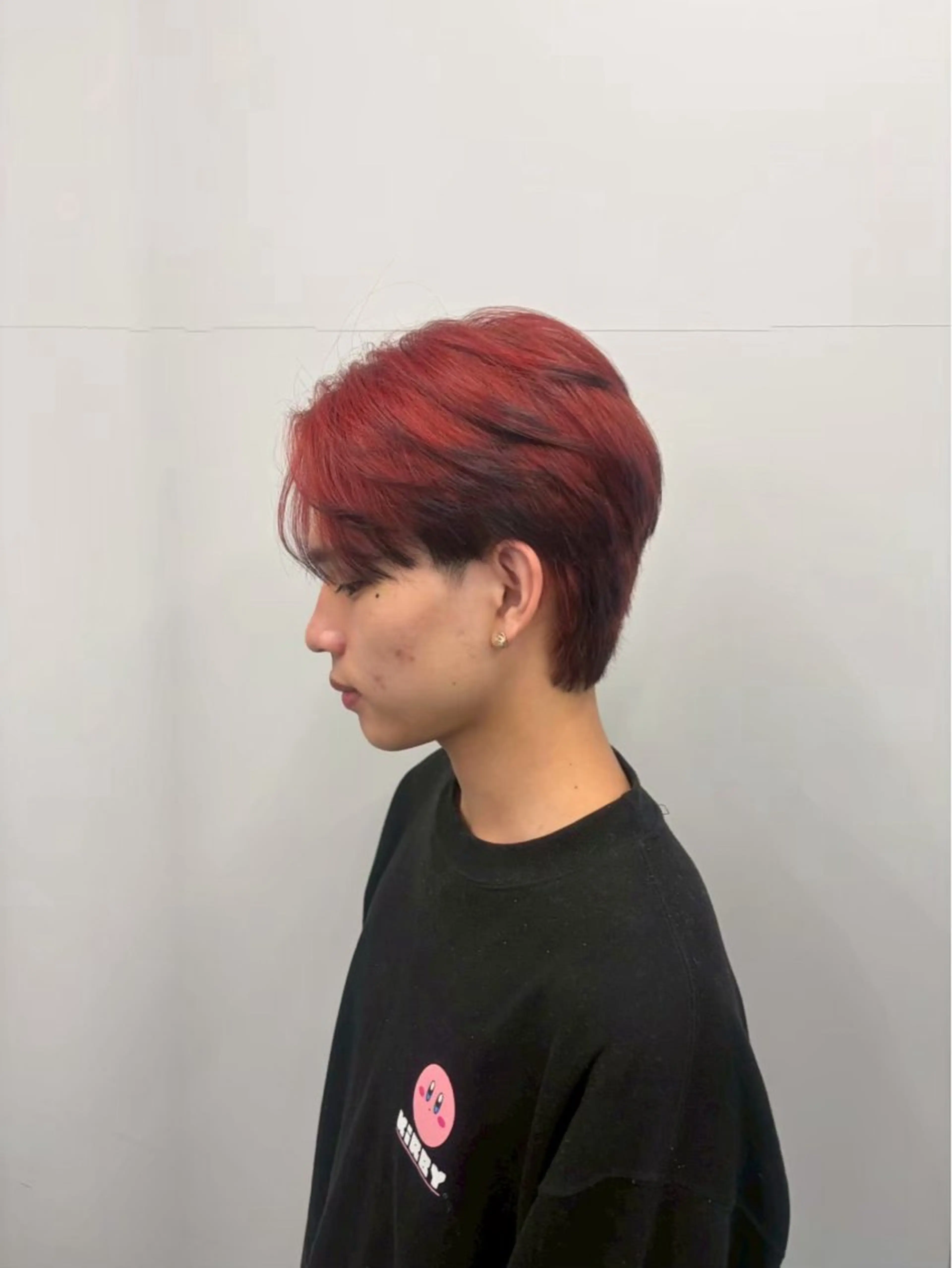 ミディアム カラー パーマ メンズ 博多メンズヘア特化 ベップハルキのヘアスタイル