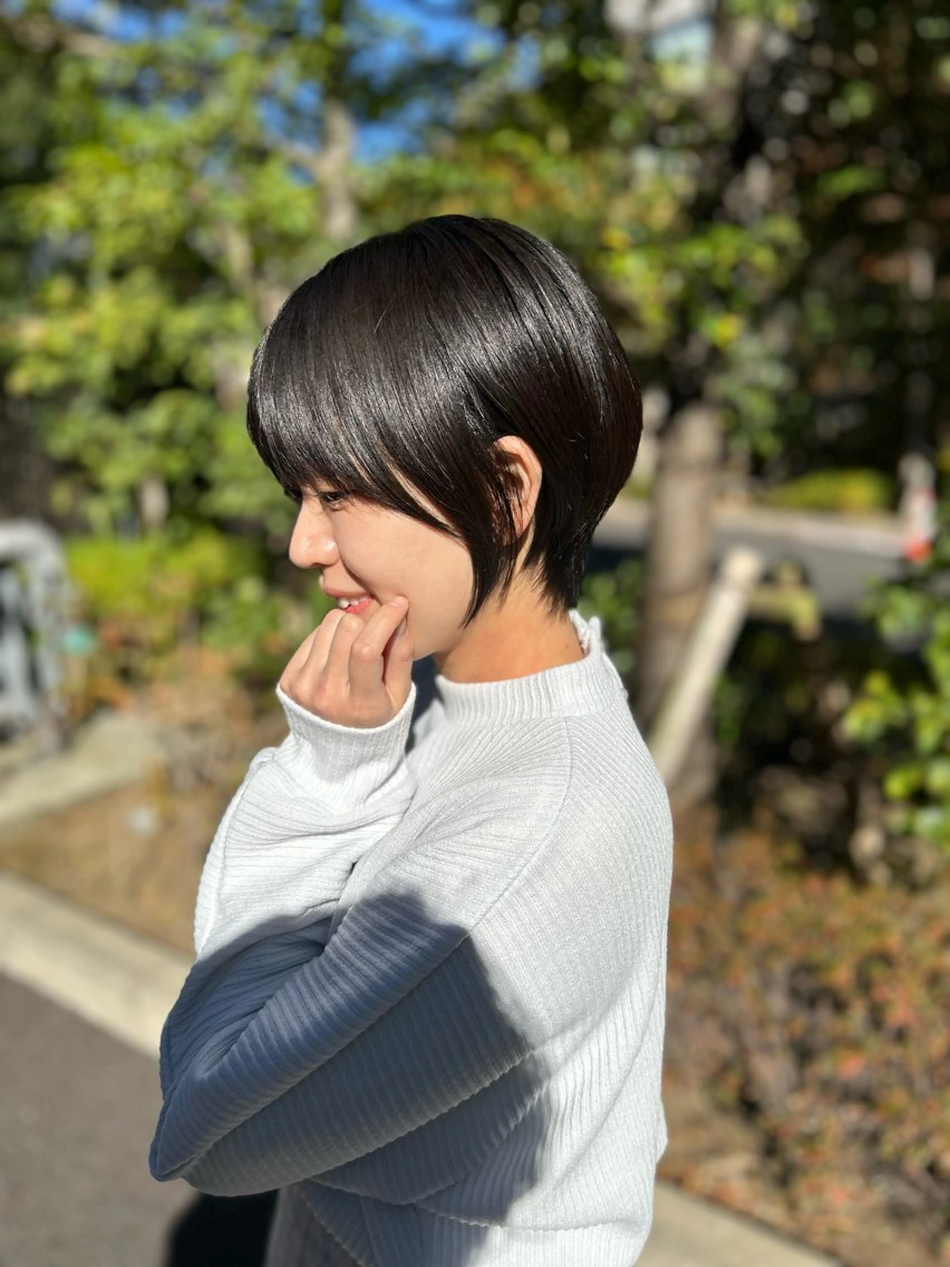 ショート カラー ショートボブ ボブ ショートヘア 表参道【髪質改善】 宮嶋勇太のヘアスタイル