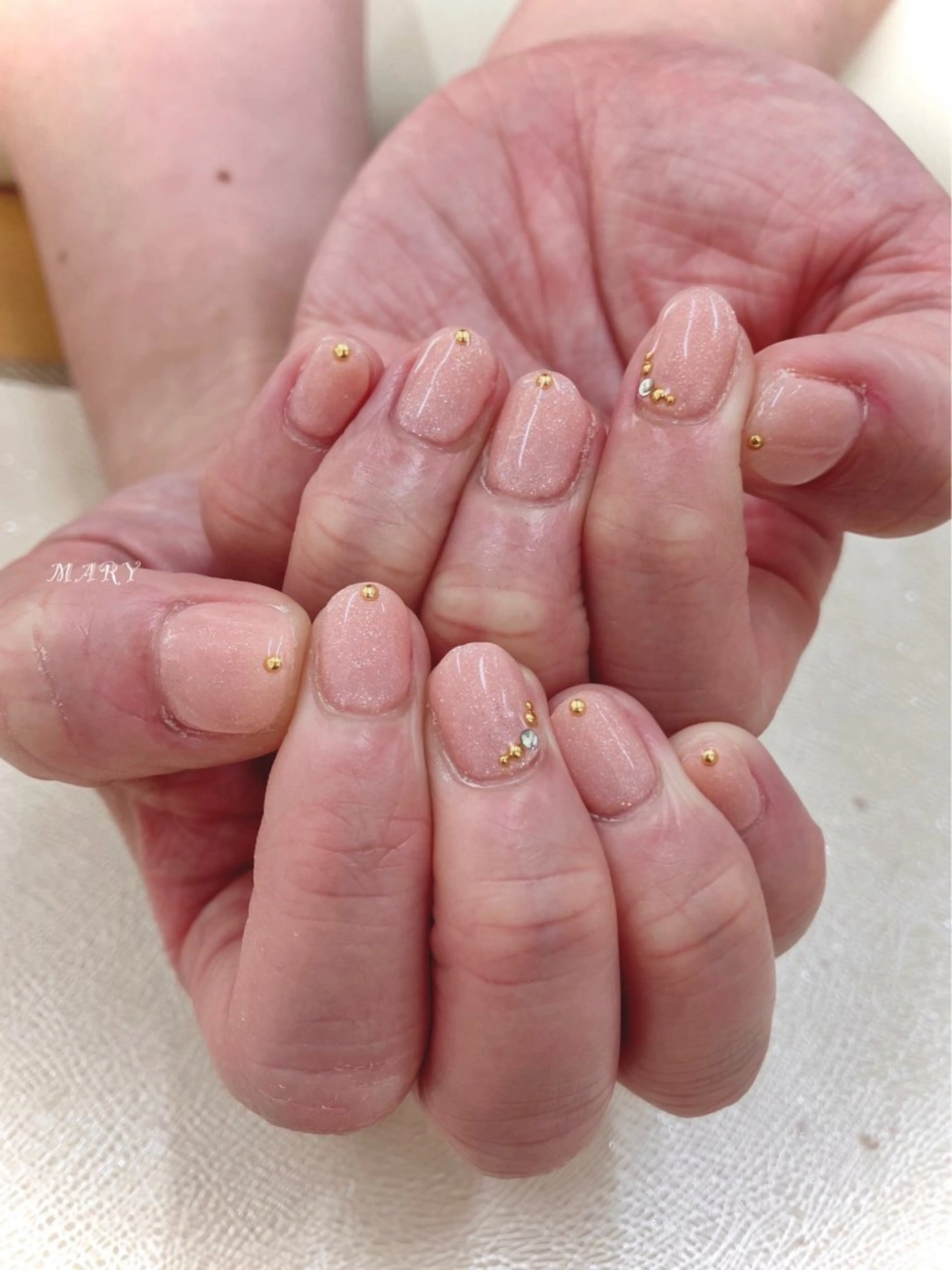 ネイル ニュアンスネイル ワンカラーネイル ピンク 春ネイル ハンドネイル Mary nail .narumiのネイルデザイン