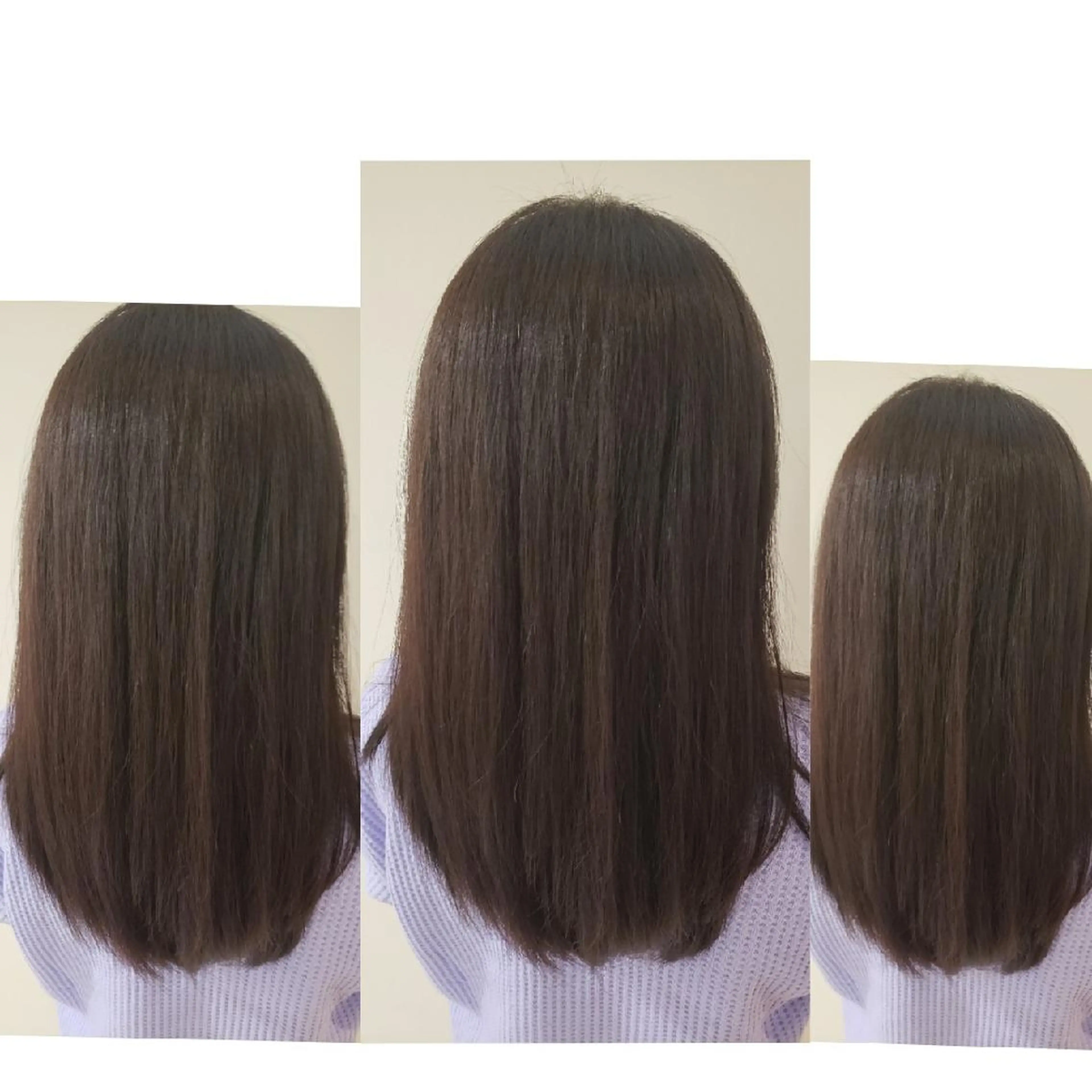 セミロング カラー ハイライトカラー ラベンダーカラー ハイライト 美谷添（ミヤゾエ） まどか大人ヘアサロンのヘアスタイル