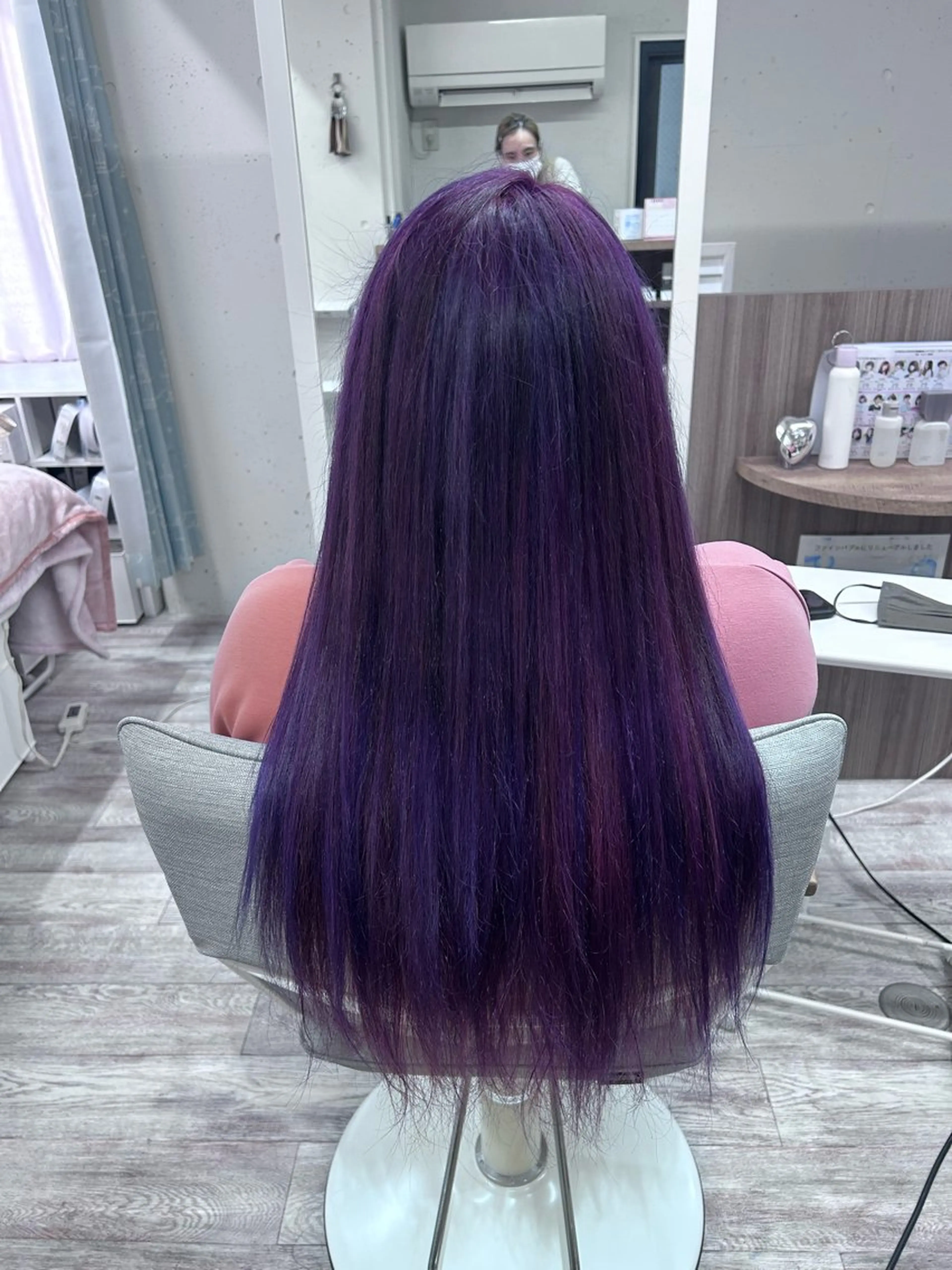 ロング パープルカラー カット ヘアカラー ミルミー美容室所属・🦄💒💓齎藤 七海子🦄💒💓の眉毛・アイブロウイメージ