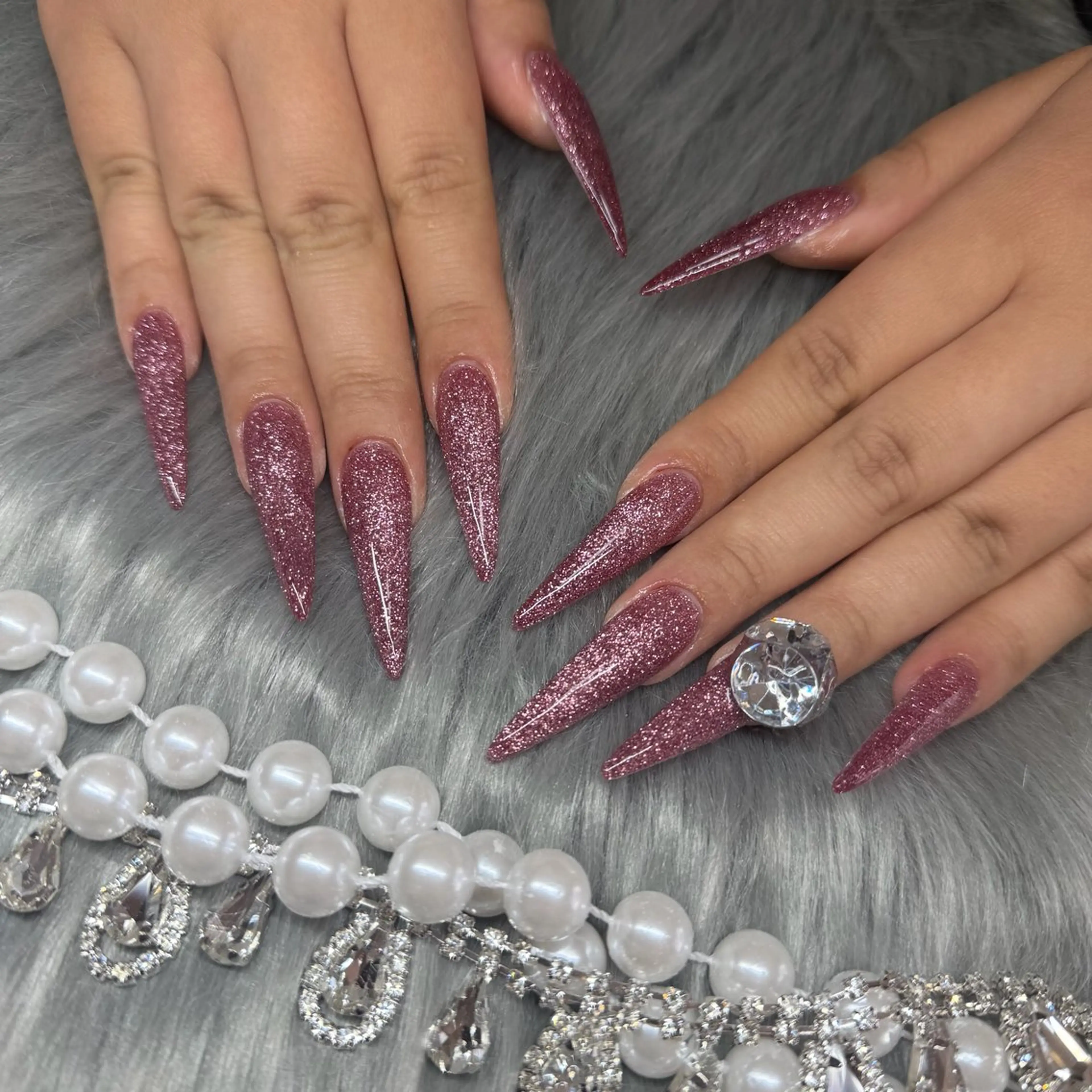 ネイル フレンチネイル ジェルネイル 韓国ネイル ロングネイル マグネットネイル ハンドネイル Nail Salon Growのネイルデザイン