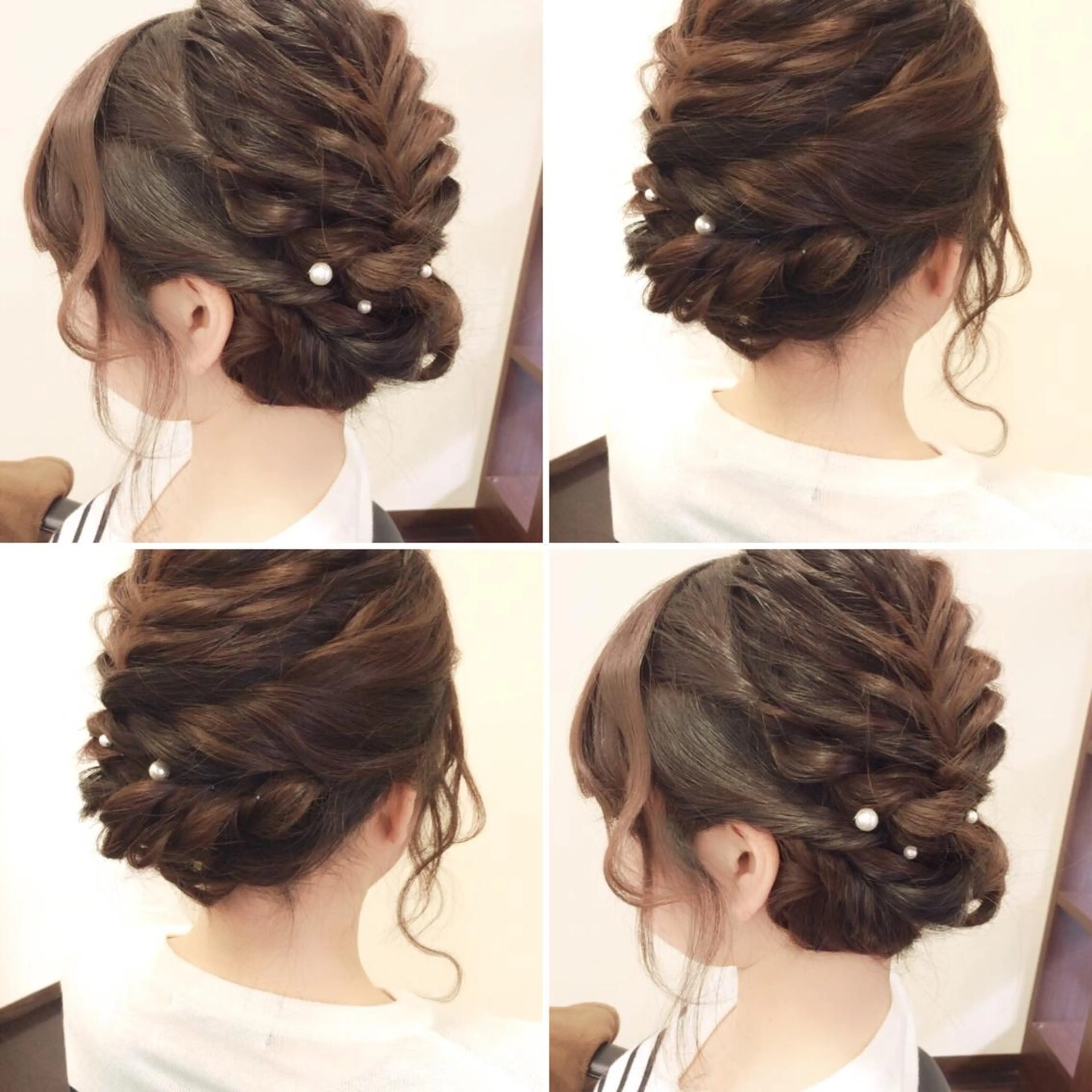 セミロング ヘアアレンジ 沢田 瞳のヘアスタイル