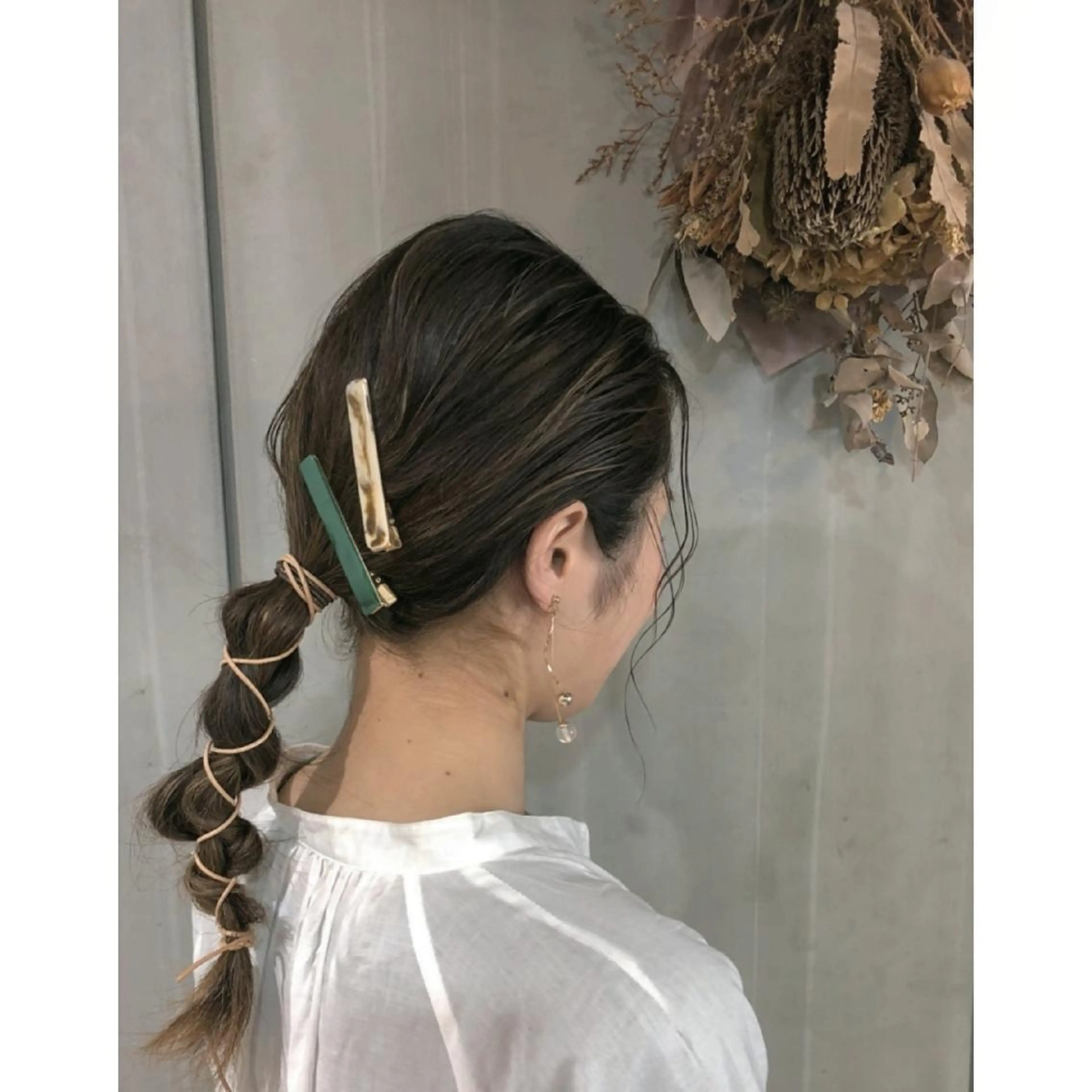 ヘアアレンジ カラー セミロング 髪質改善サロン🍃 AIRI のヘアスタイル