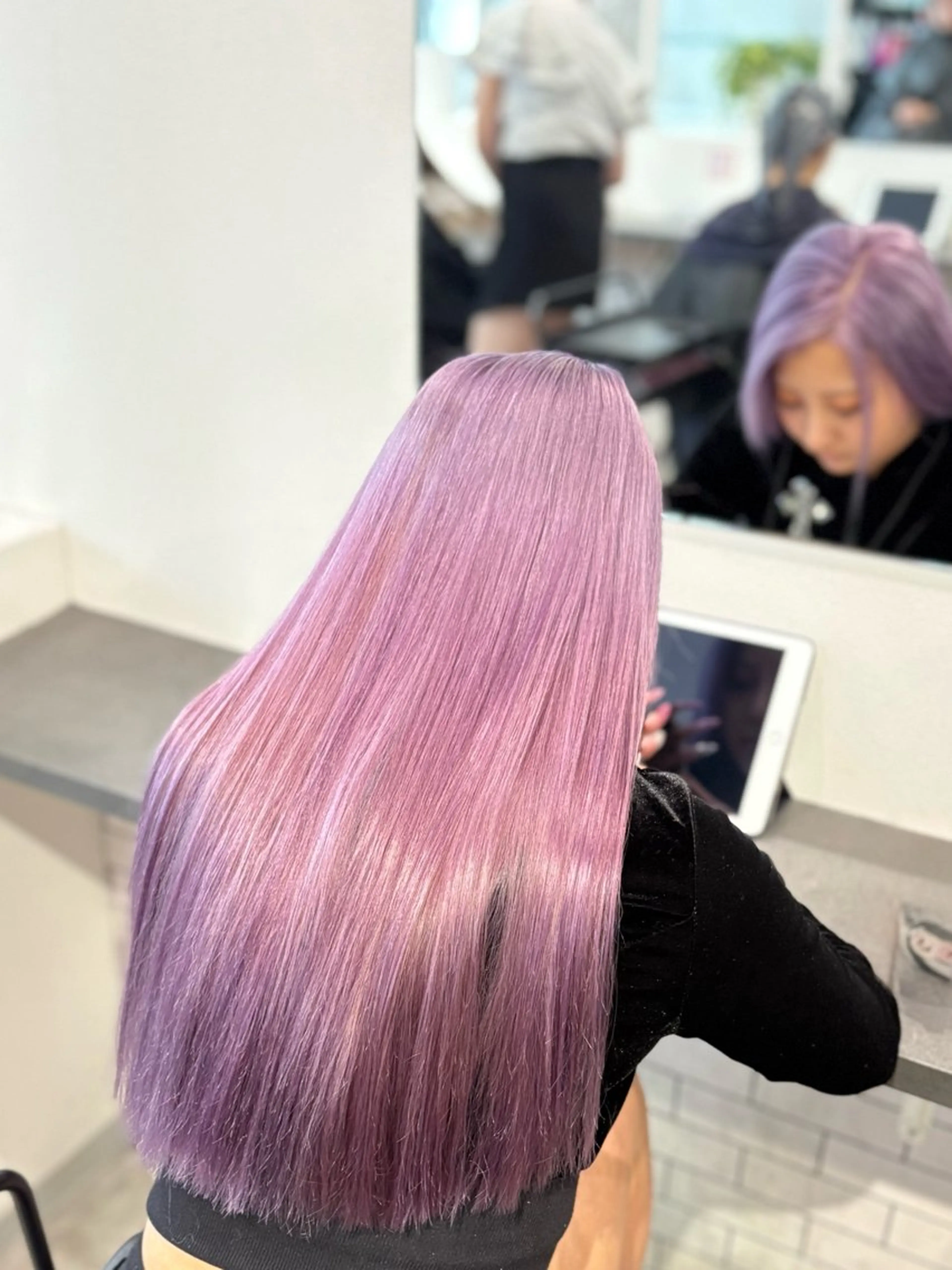 ロング カラー ヘアカラー トリートメント GaKu/ハイトーン /ブリーチ/レイヤーのヘアスタイル