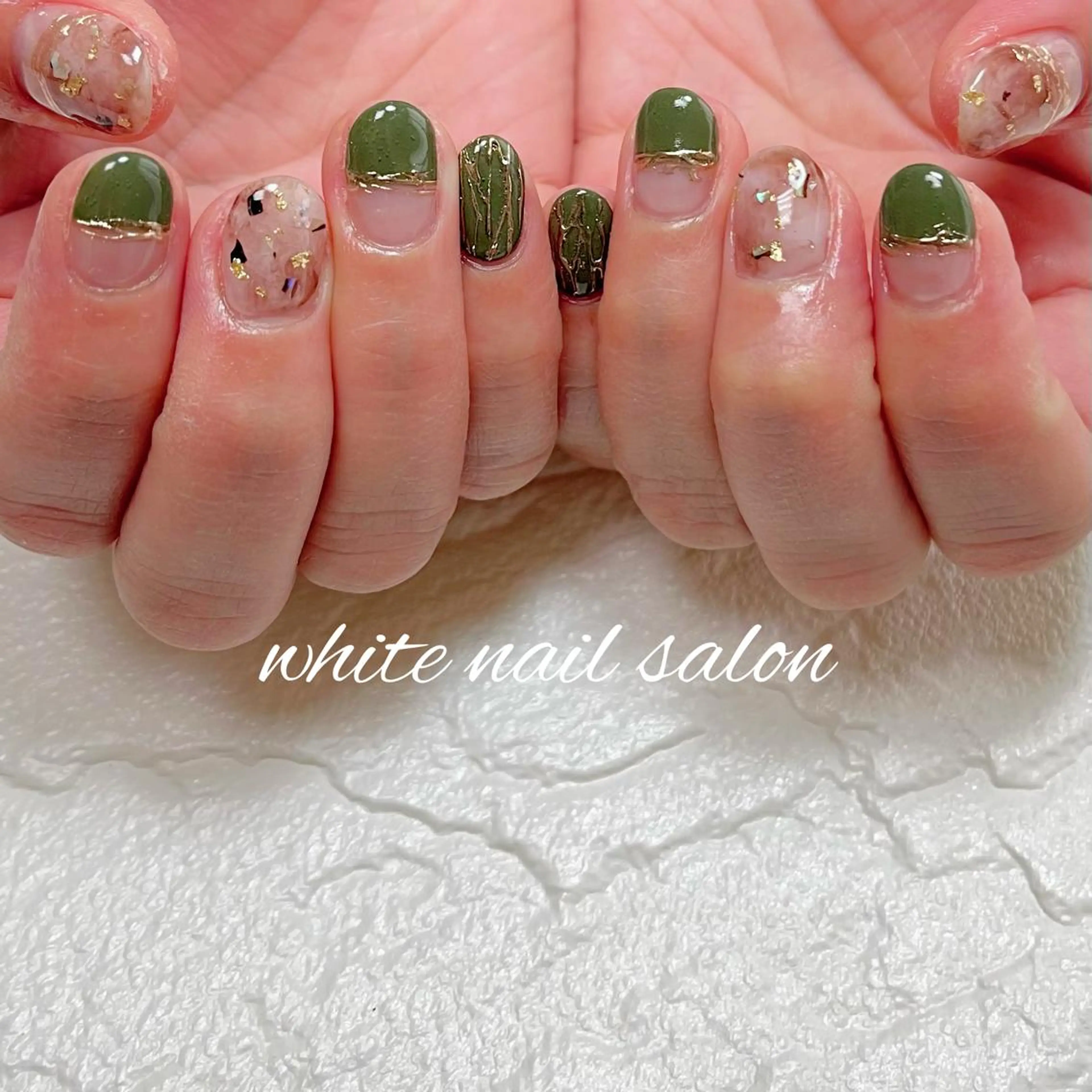 ネイル フットネイル ジェルネイル ハードジェル ラメ(グリッター) 持ち込み ハンドネイル white nail salonのネイルデザイン