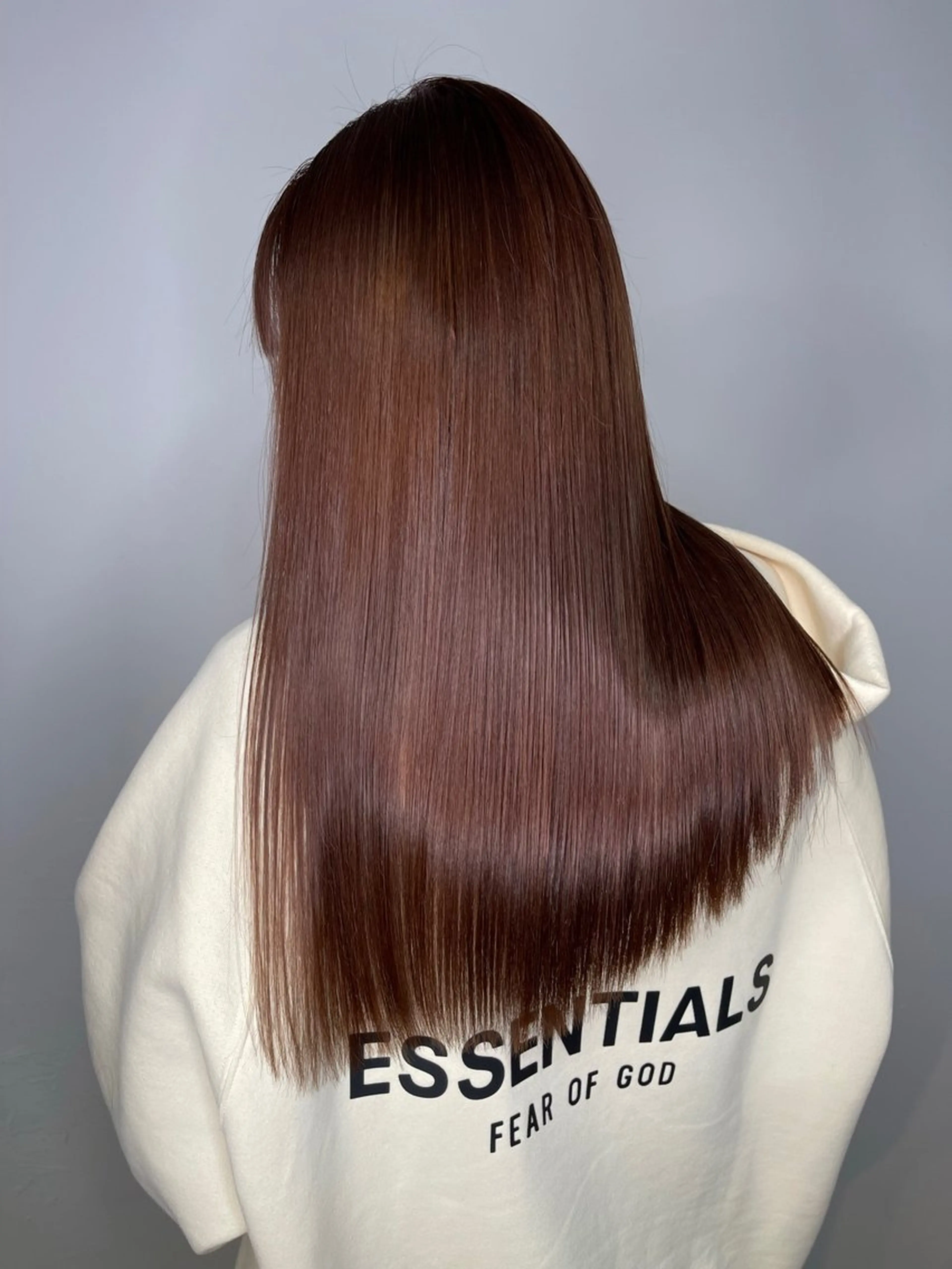 セミロング カラー ヘアアレンジ 髪質改善 カット ヘアカラー 縮毛矯正 トリートメント 髪質改善/レイヤー 縮毛矯正/ケラチン耀のヘアスタイル