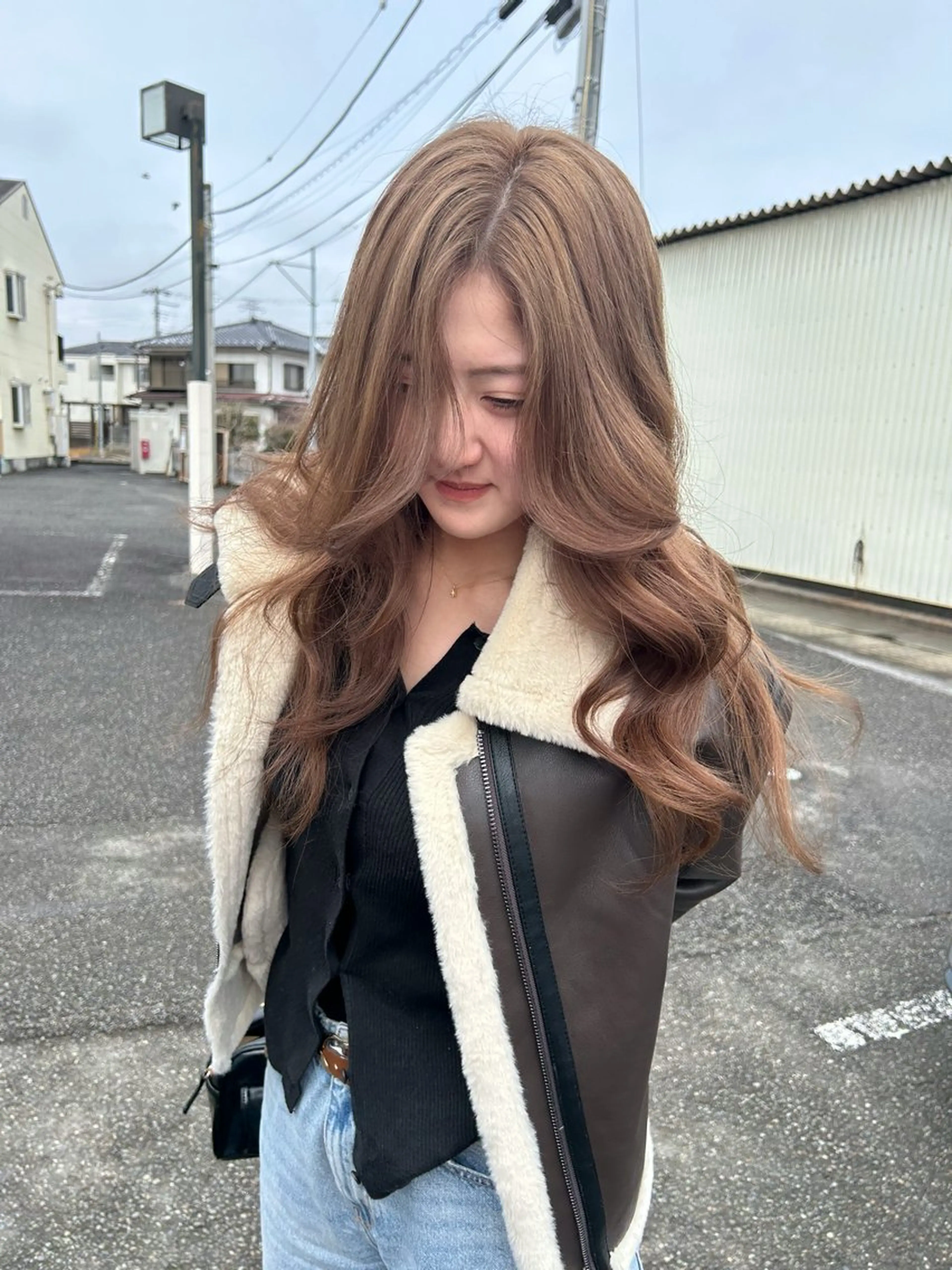 ロング 小澤 志穂のヘアスタイル