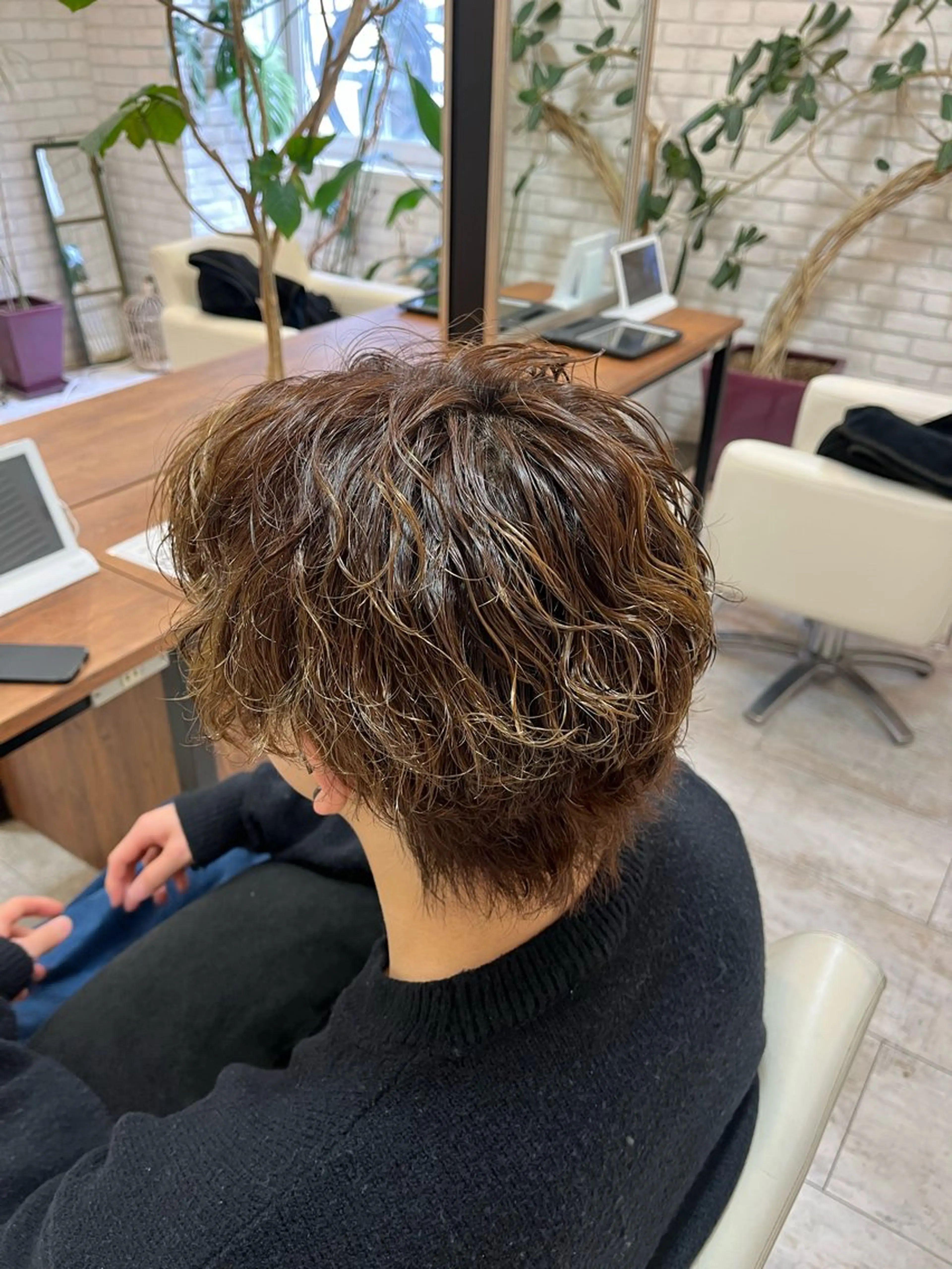 ショート カラー パーマ メンズ ヘアカラー トリートメント コンテスト入賞歴有✨ /HINA🪼のヘアスタイル