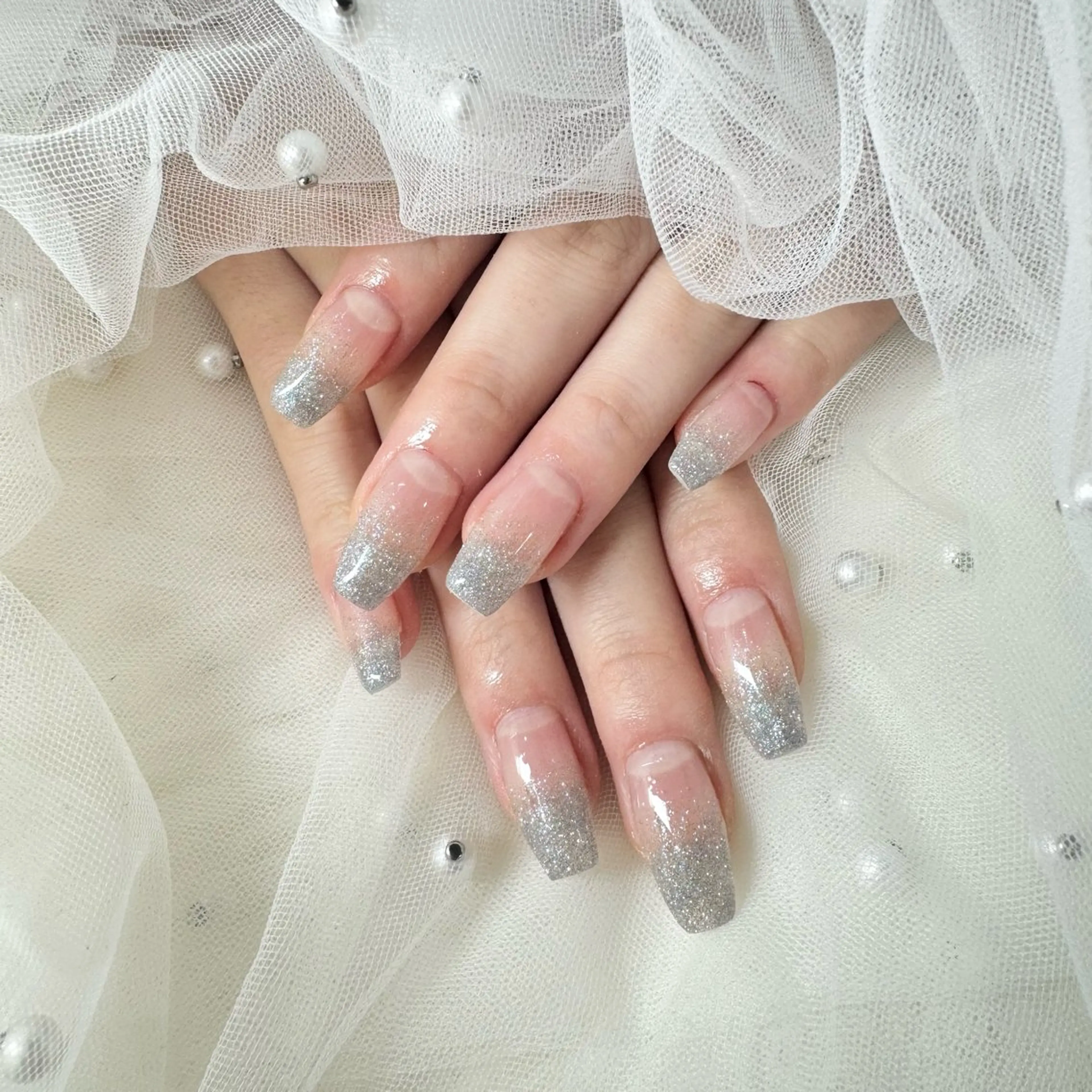 ネイル アートネイル フットネイル ジェルネイル ロングネイル オフィスネイル ハンドネイル AYAKA🩵難波♡ 韓国ネイルで可愛く♡のネイルデザイン