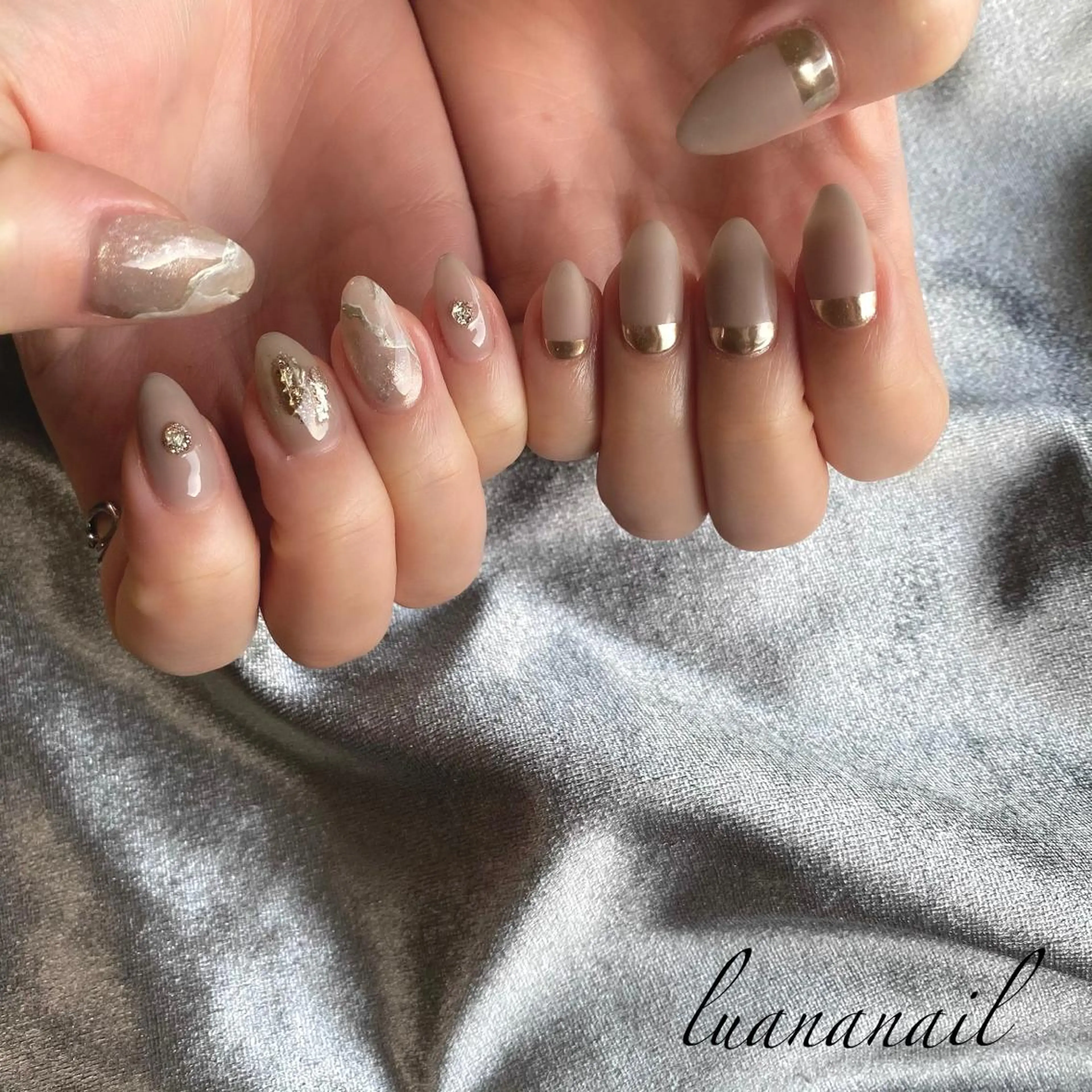 ネイル ニュアンスネイル ハンドネイル luana nailのネイルデザイン