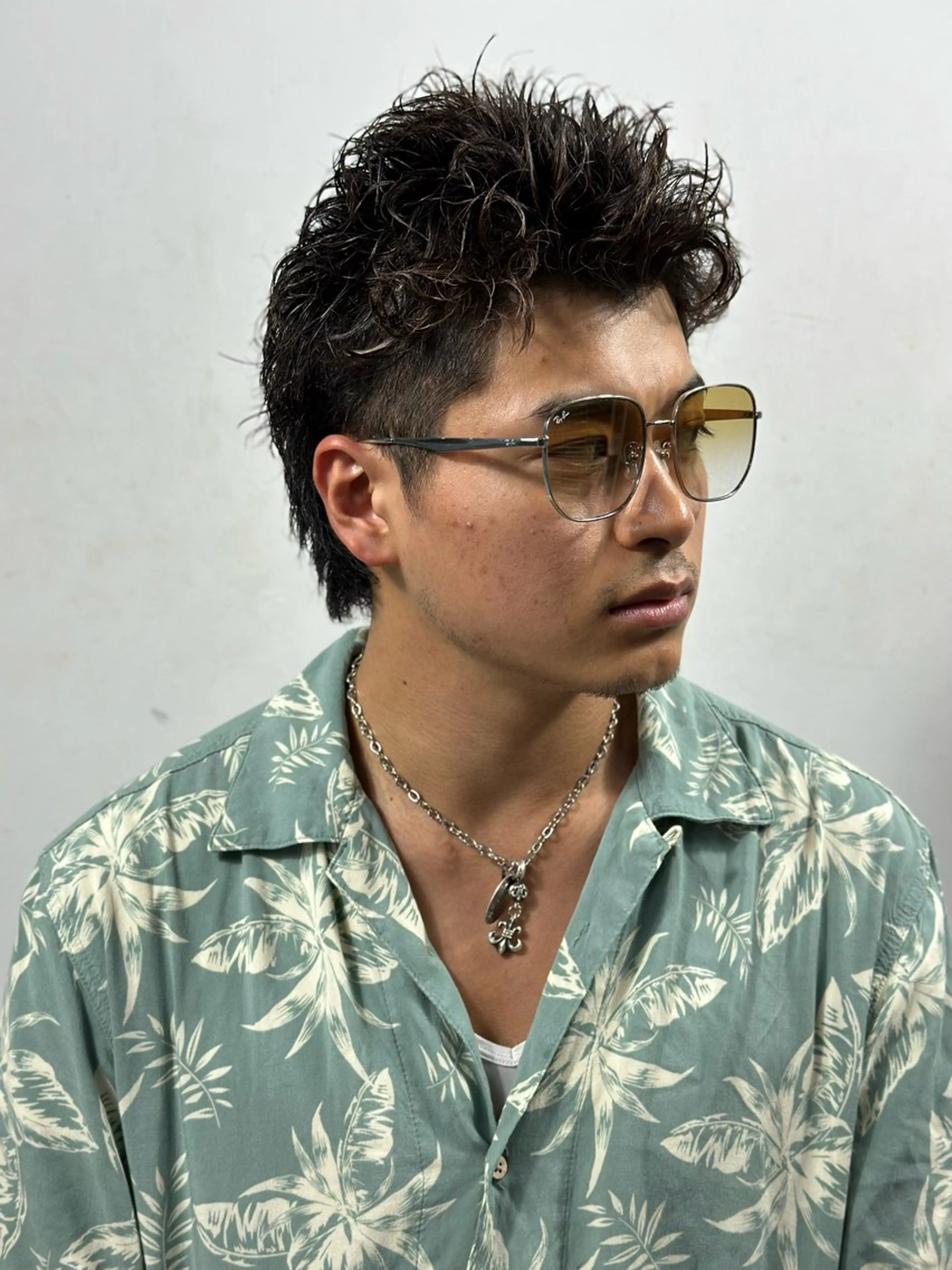 パーマ メンズ 浅見 天翔のヘアスタイル