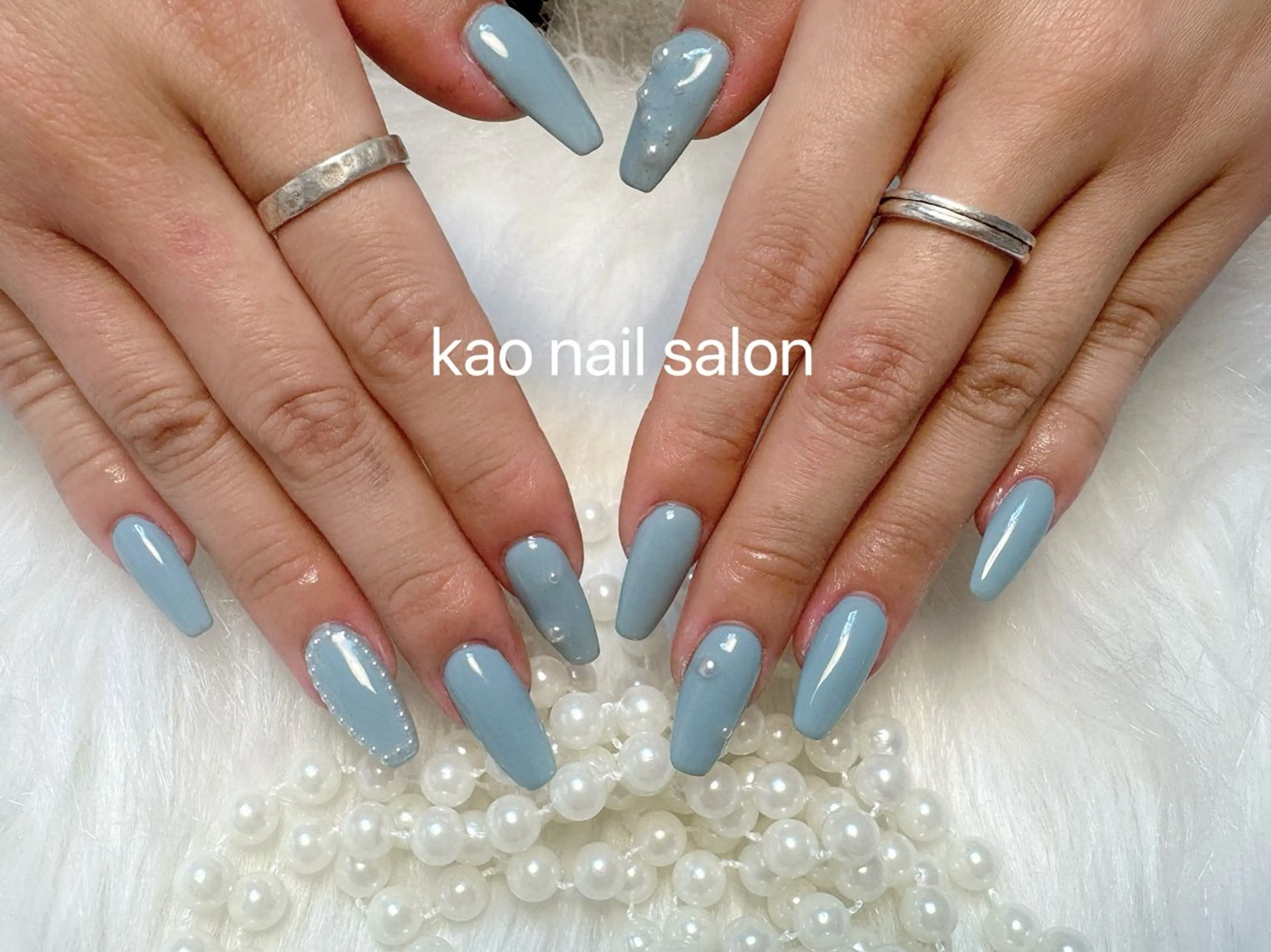 ネイル ハンドネイル kao nail マグネット/長さだしのネイルデザイン