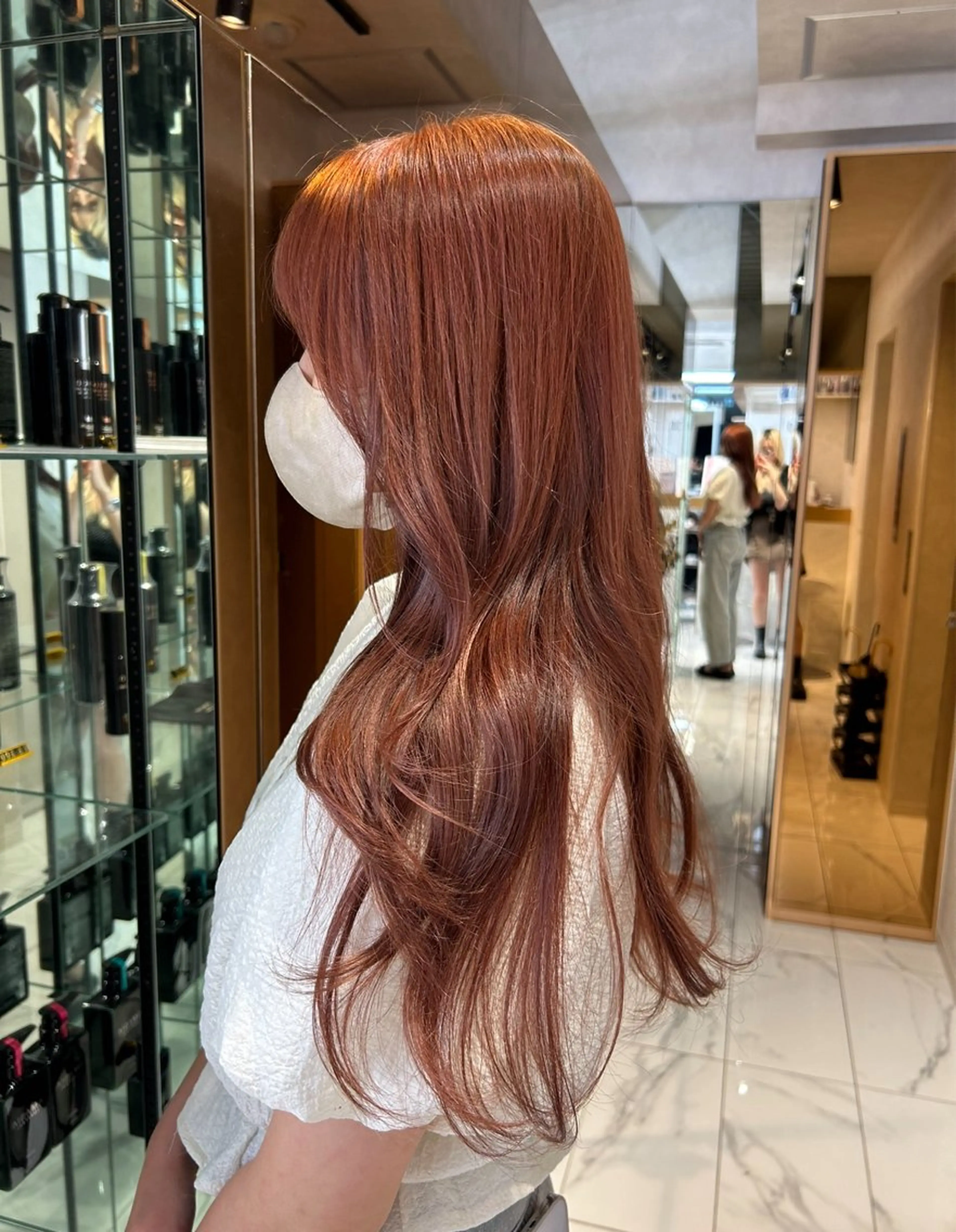 ロング カラー 𝑨𝑲𝑶 🍒/ 暖色カラーのヘアスタイル