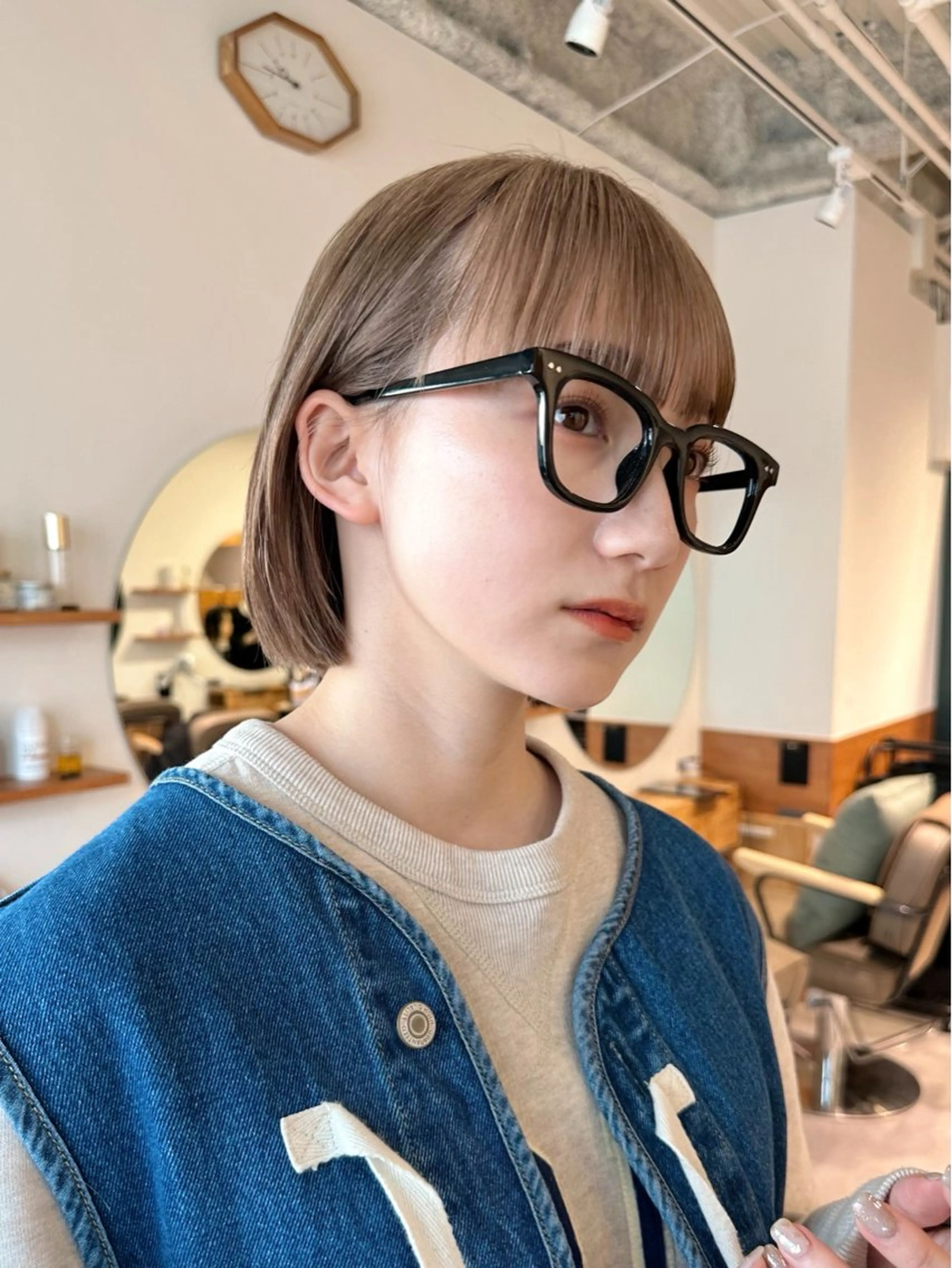 ショート ボブ/ショート/ 縮毛矯正/岸本恭明のヘアスタイル