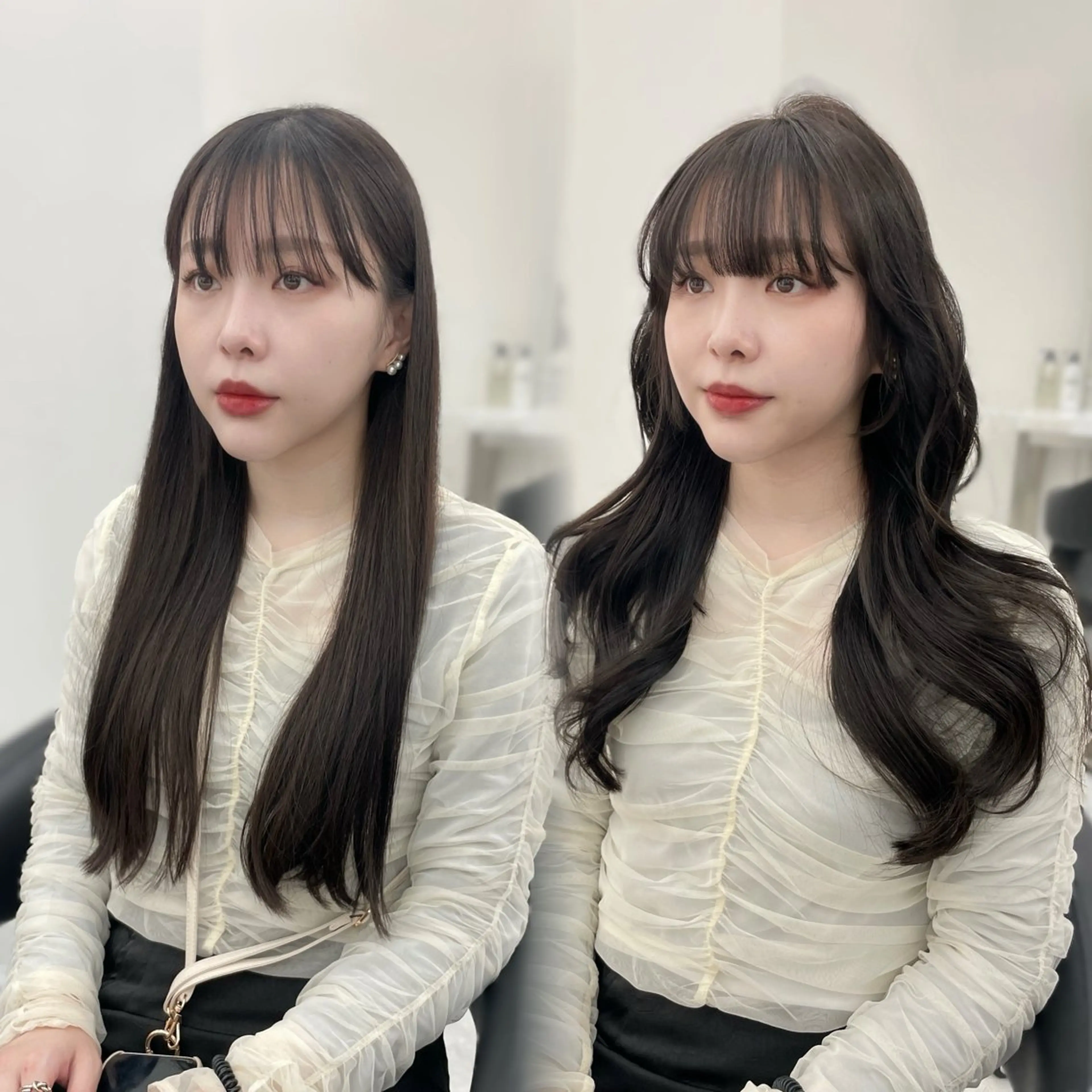 セミロング MOE 福岡韓国ヘア✧︎のヘアスタイル