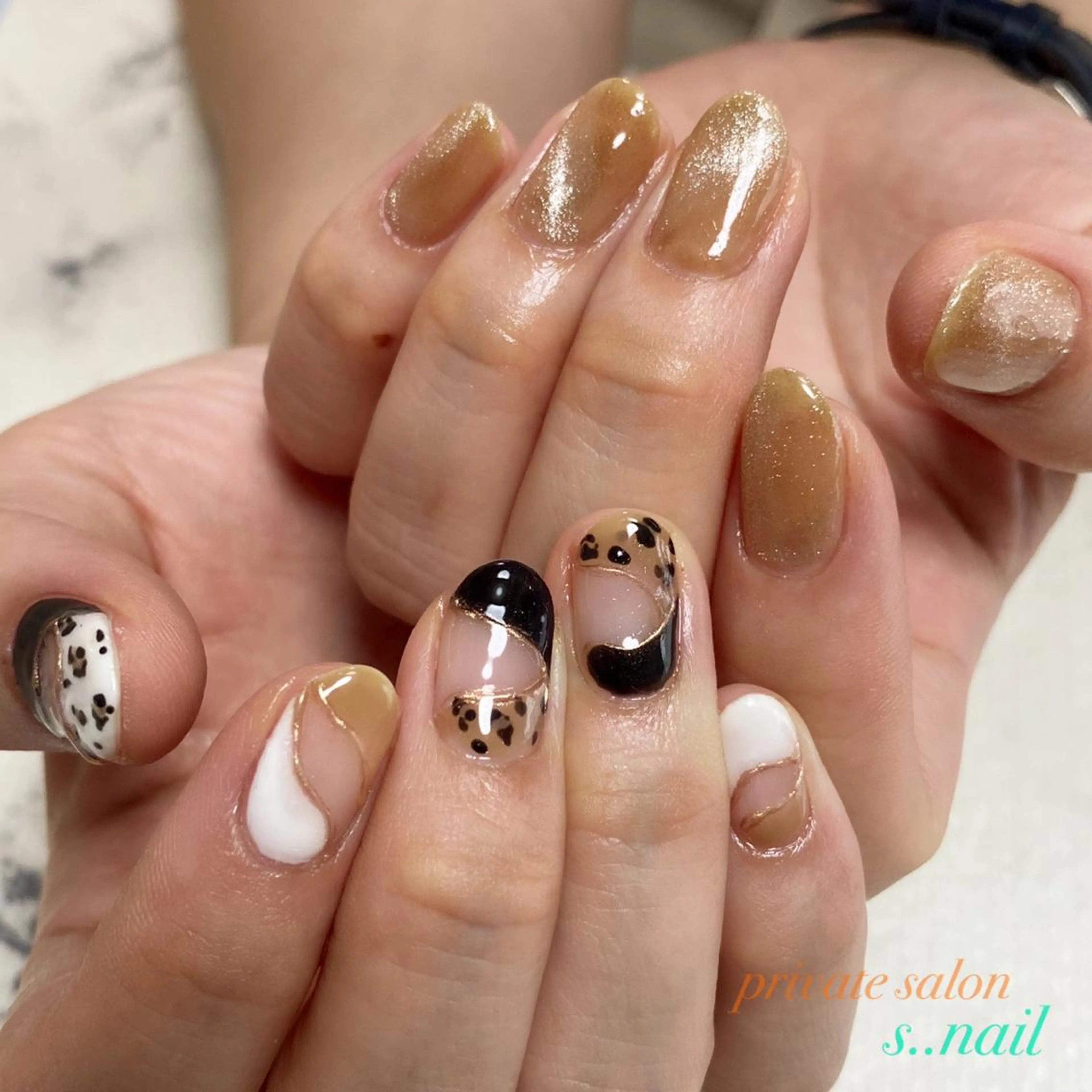 ネイル アニマル柄 ハンドネイル フットネイル s..nail / MORITAのネイルデザイン