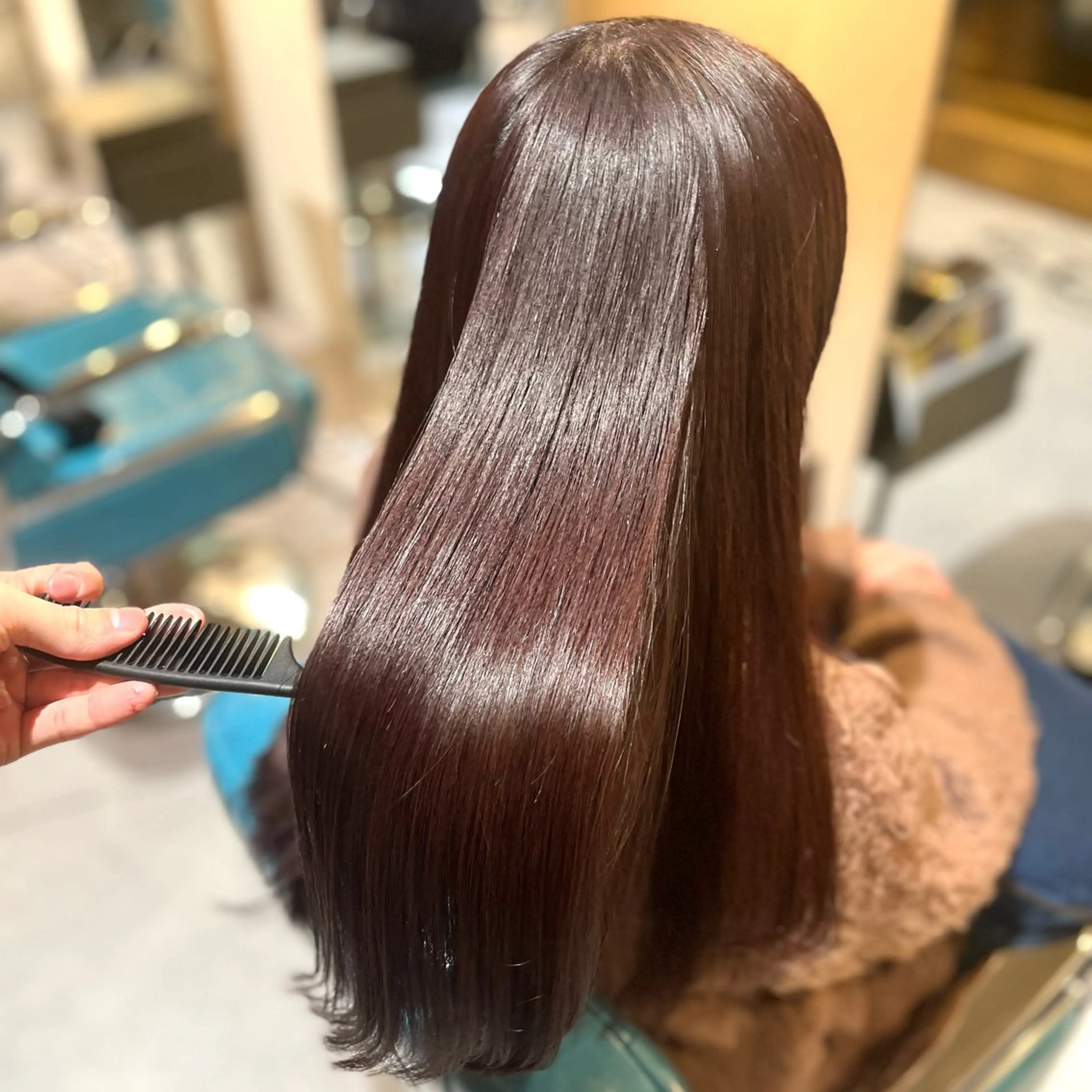 ロング カラー ピンクカラー 髪質改善 トリートメント 髪質改善/ケアカラー /梅田✨ RIKUのヘアスタイル