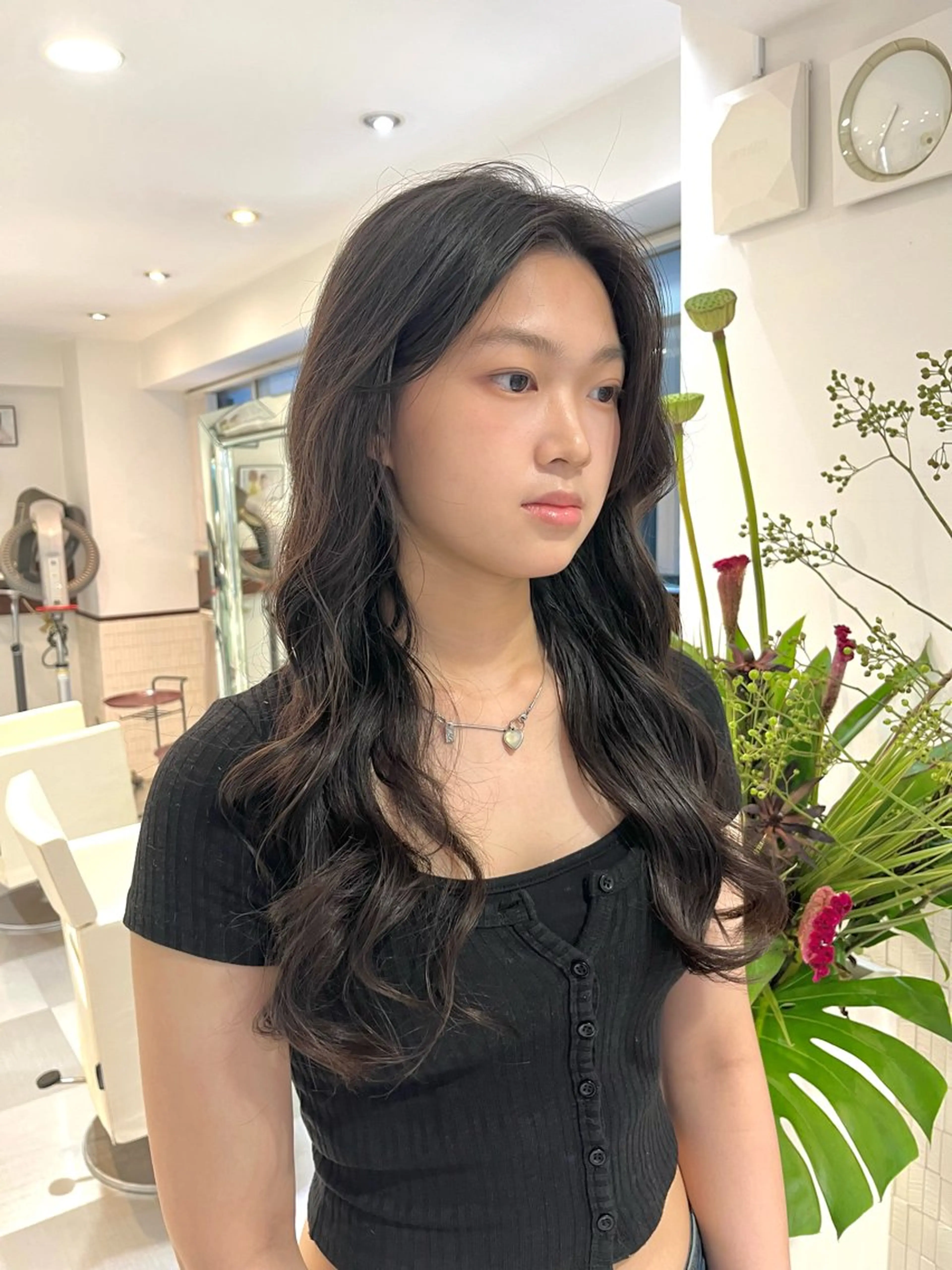 ロング パーマ ボブ デジタルパーマ カット パーマ トリートメント コテ巻き風パーマ 藤澤　知彌のヘアスタイル