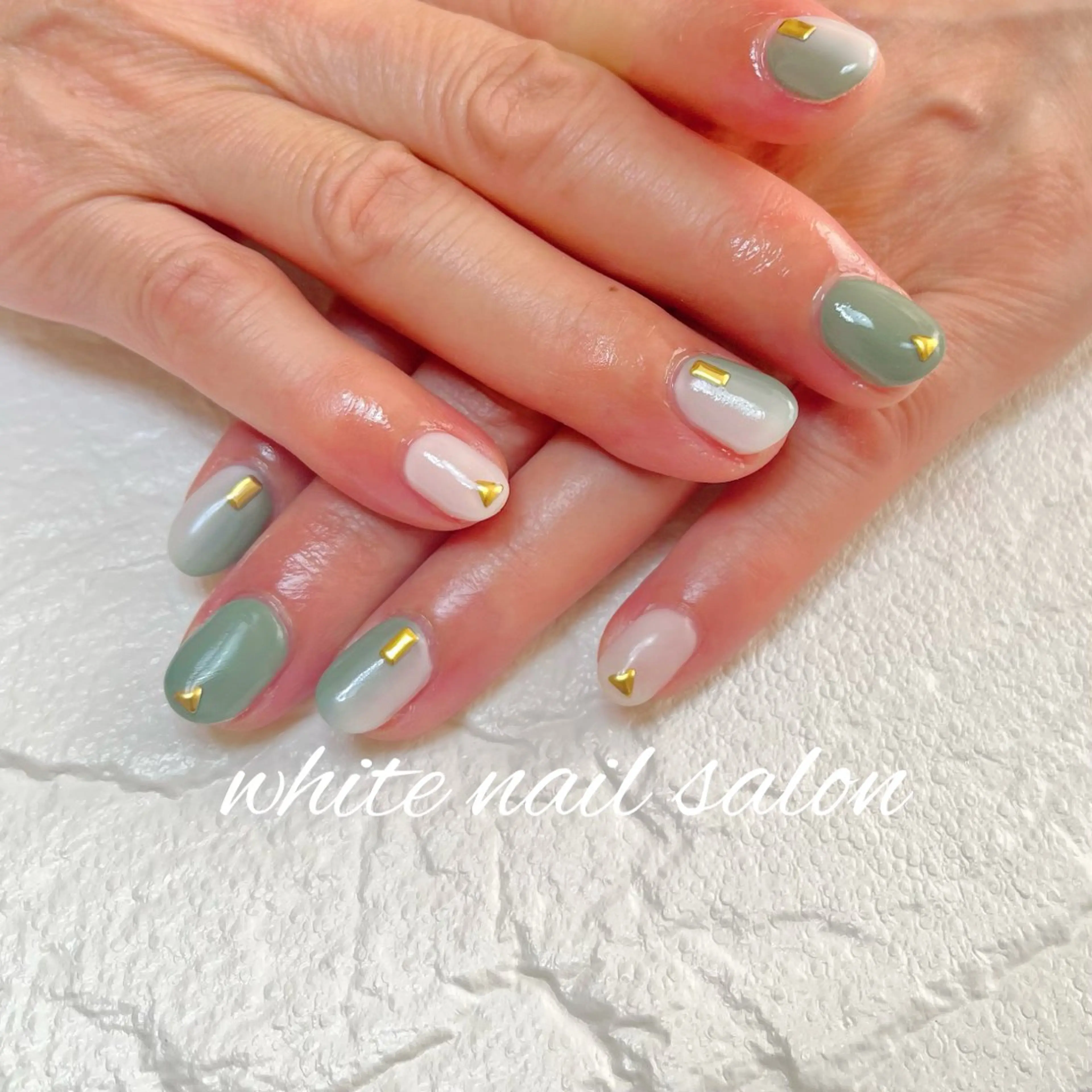 ネイル ラメ(グリッター) ハンドネイル white nail salonのネイルデザイン