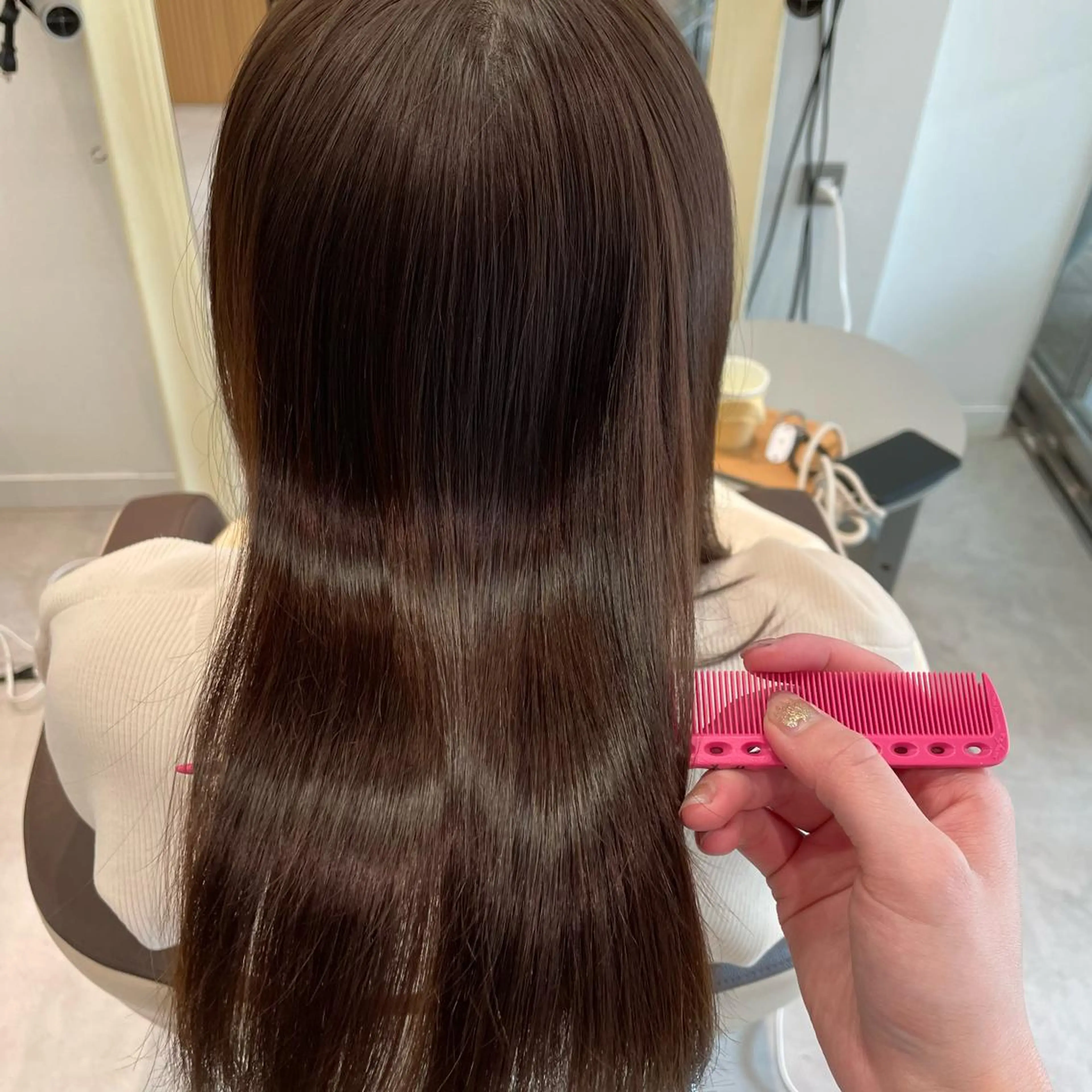 ヘアカラー トリートメント ピンクカラー🎀/ ミルクティー🍼花音のヘアスタイル