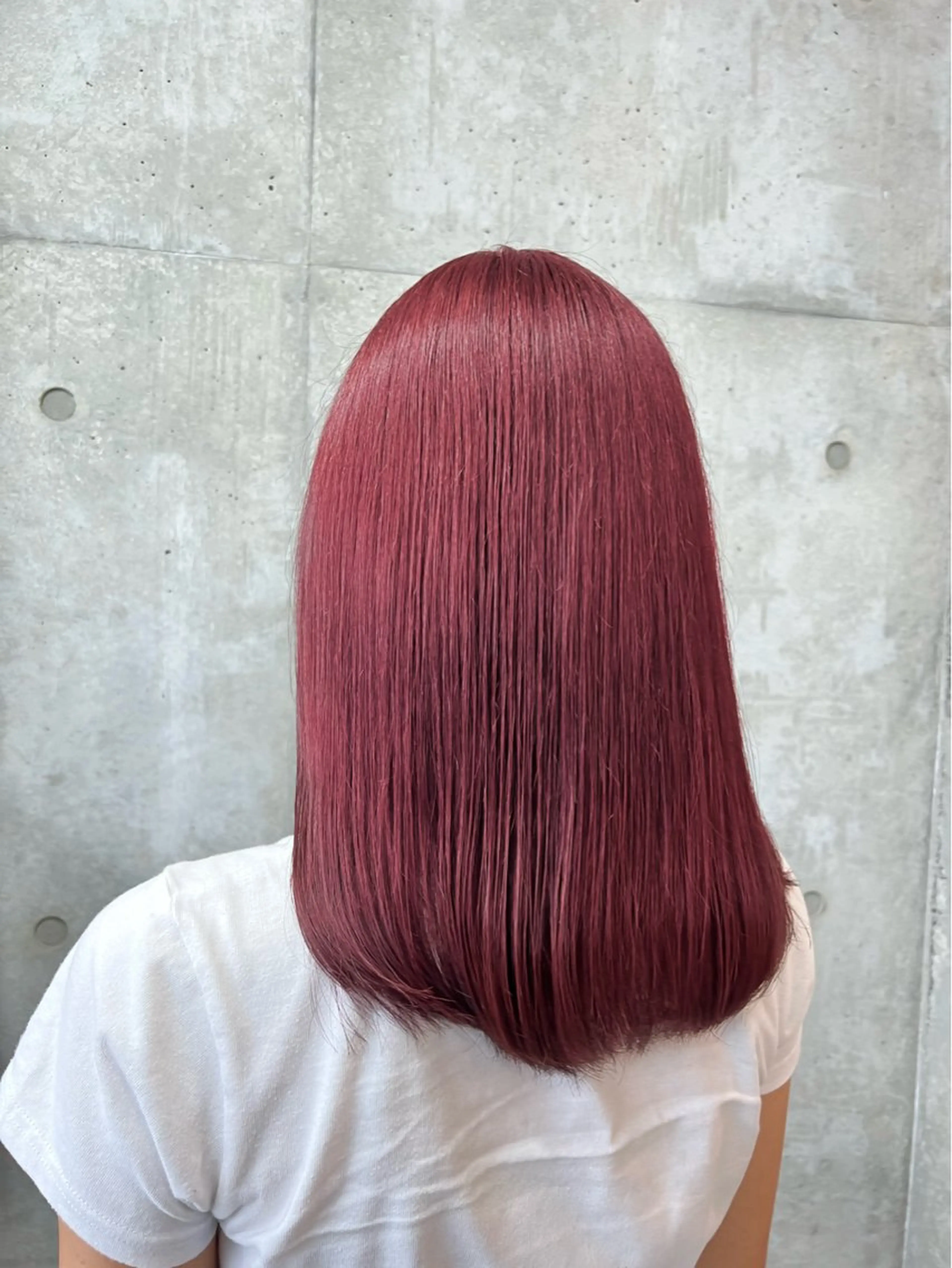 セミロング カラー ブリーチカラー/ 寺口佳希のヘアスタイル