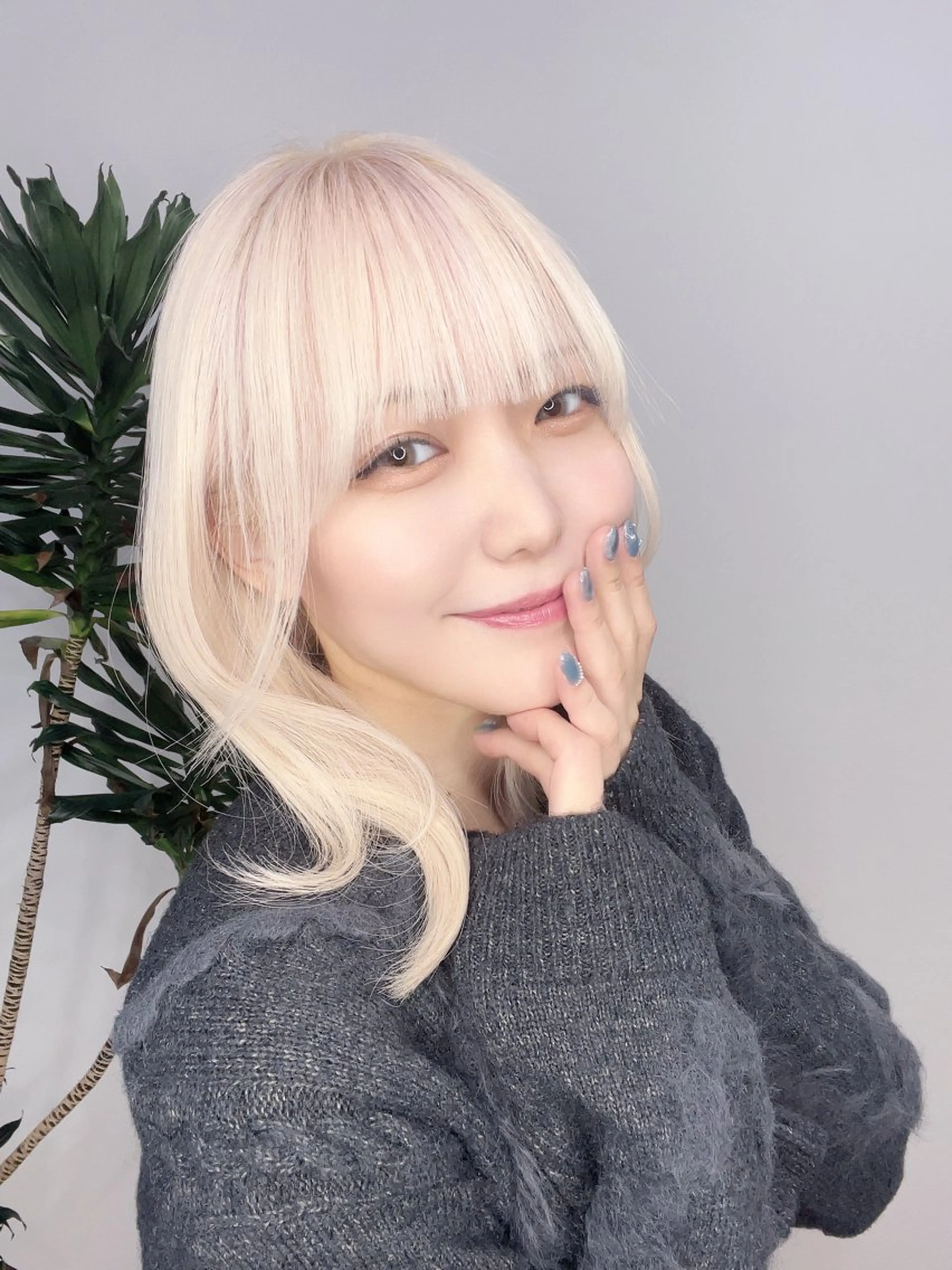 ミディアム カラー ハイトーンカラー 髪質改善 トリートメント 渋谷レイヤーカット❌ 縮毛矯正専門/武田涼のヘアスタイル