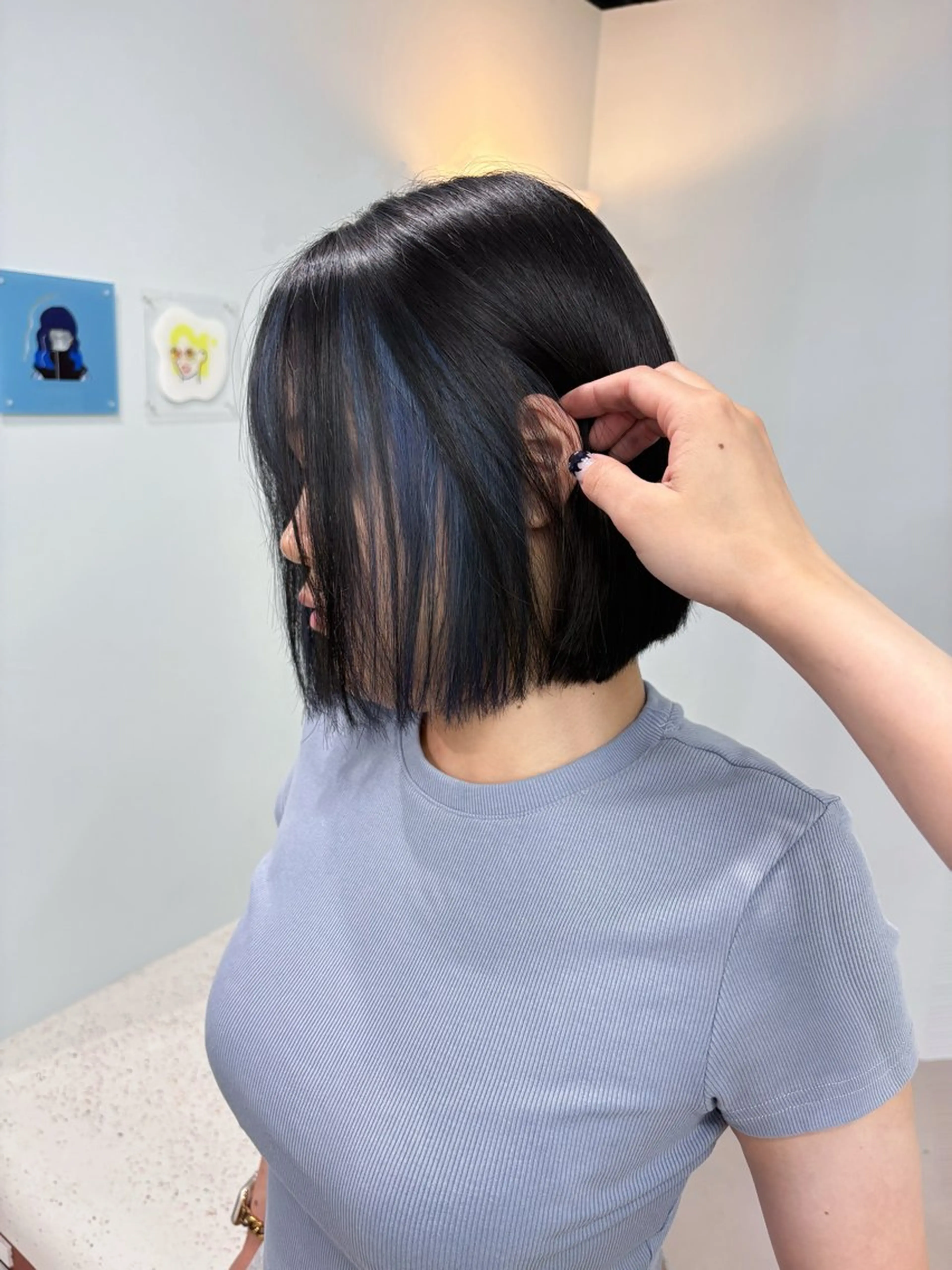 カラー ブルーカラー ヘアカラー 【qulim】松尾 香透のヘアスタイル
