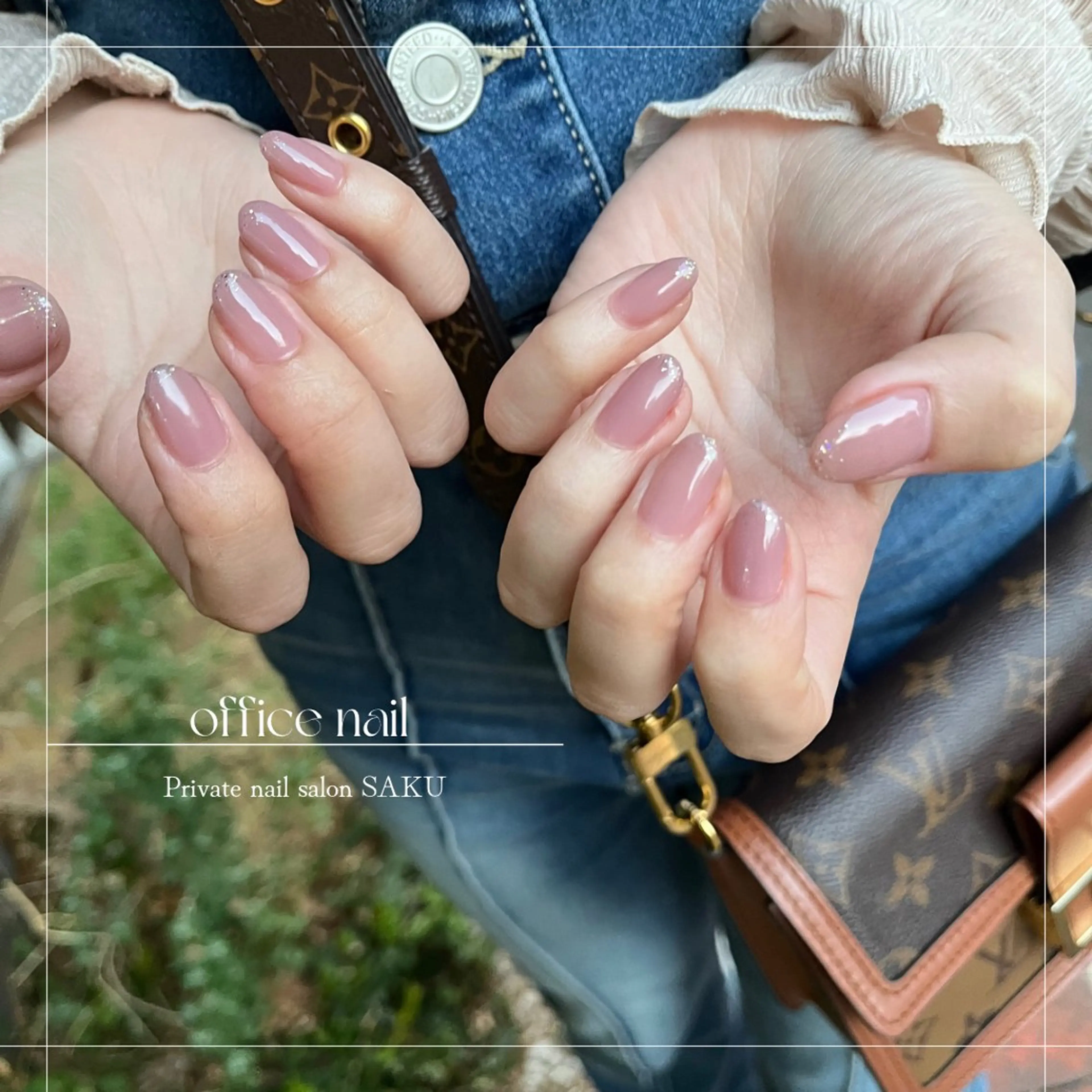 ネイル ニュアンスネイル シンプルネイル SAKU  nail[サクネイル]所属・SAKU nail 作島茜のネイルデザイン