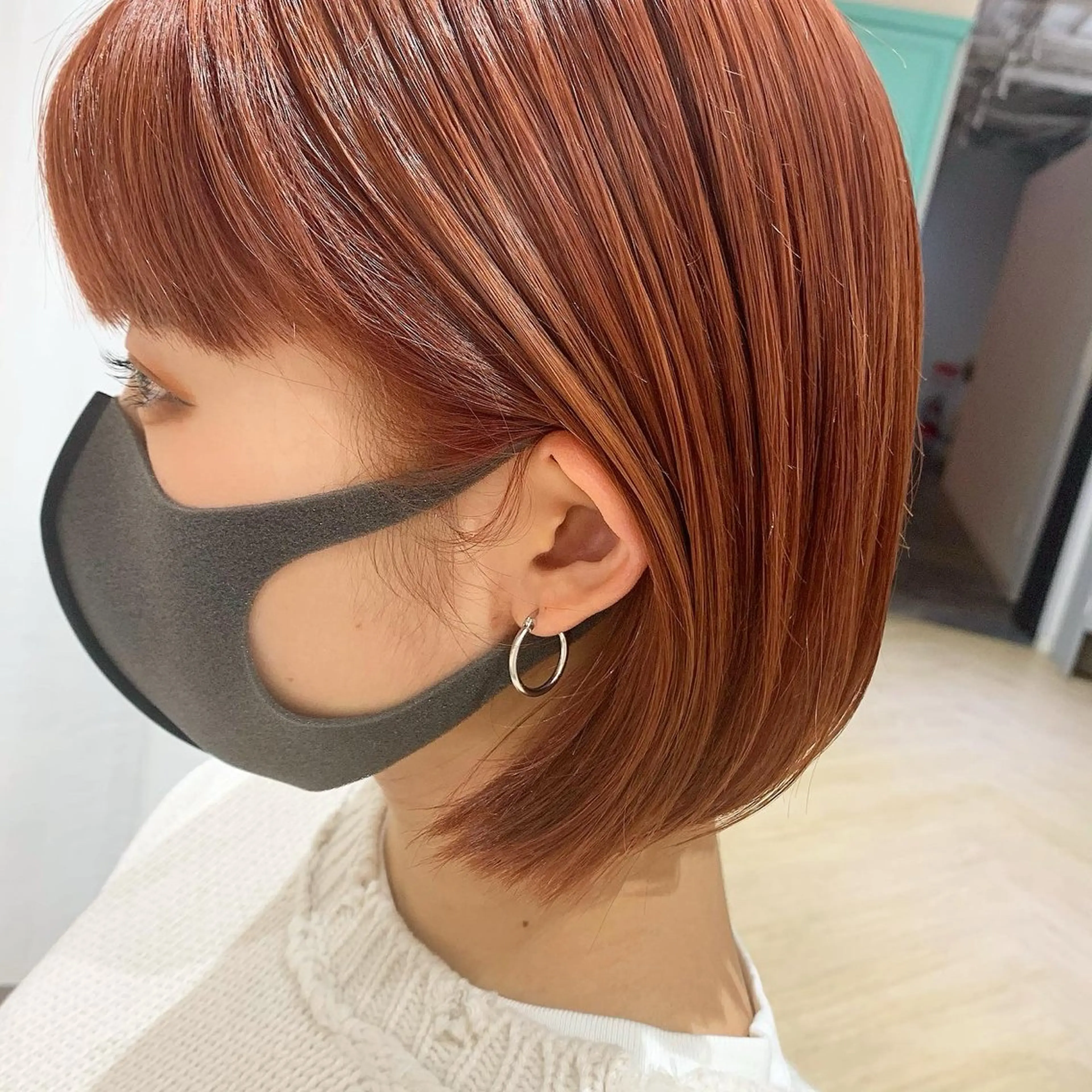 ショート カラー ブリーチ ヘアカラー トリートメント 砂野 真璃奈のヘアスタイル