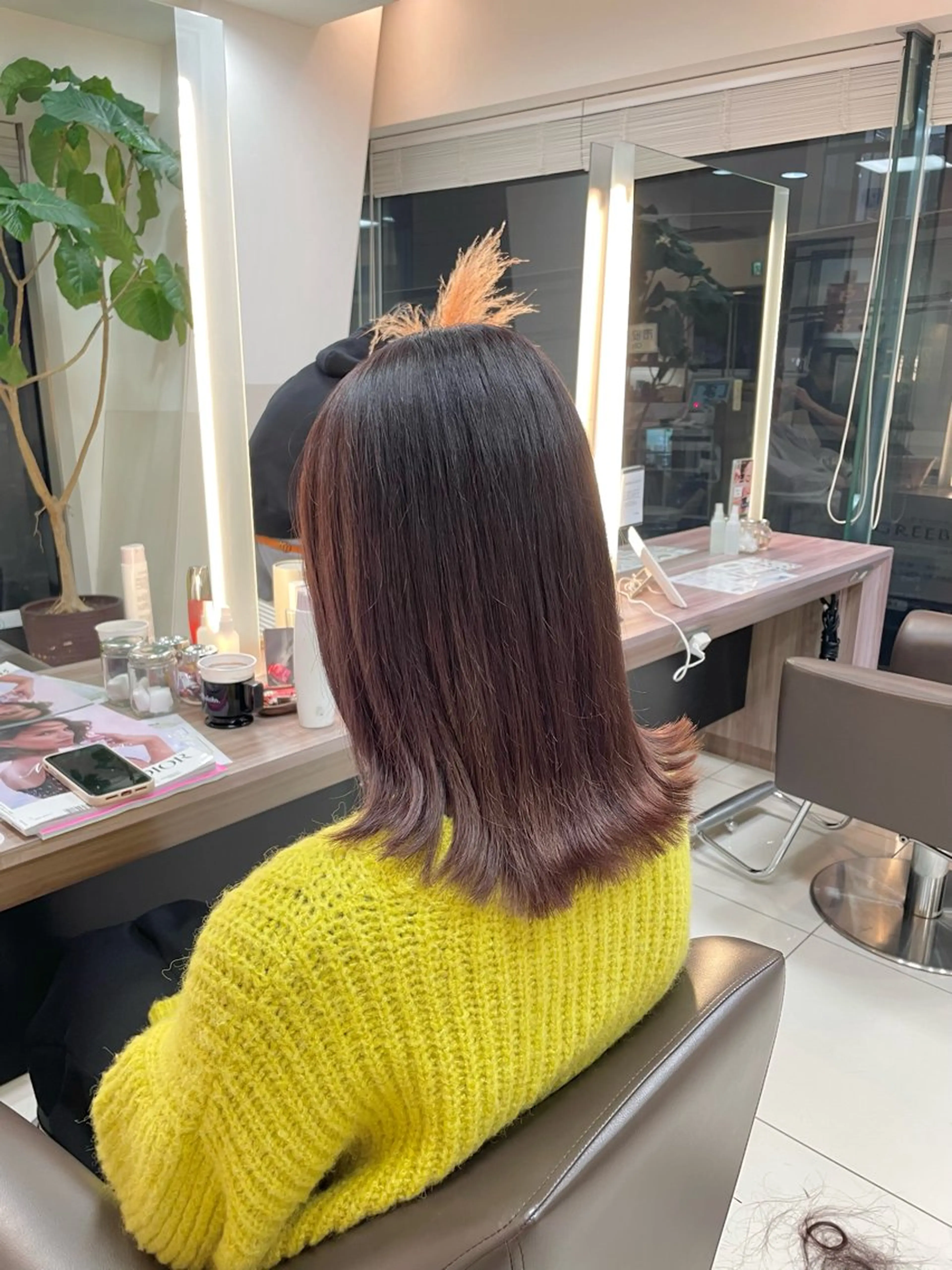 セミロング カット ヘアカラー トリートメント ヘッドスパ/ 鎌倉 アズサのヘアスタイル