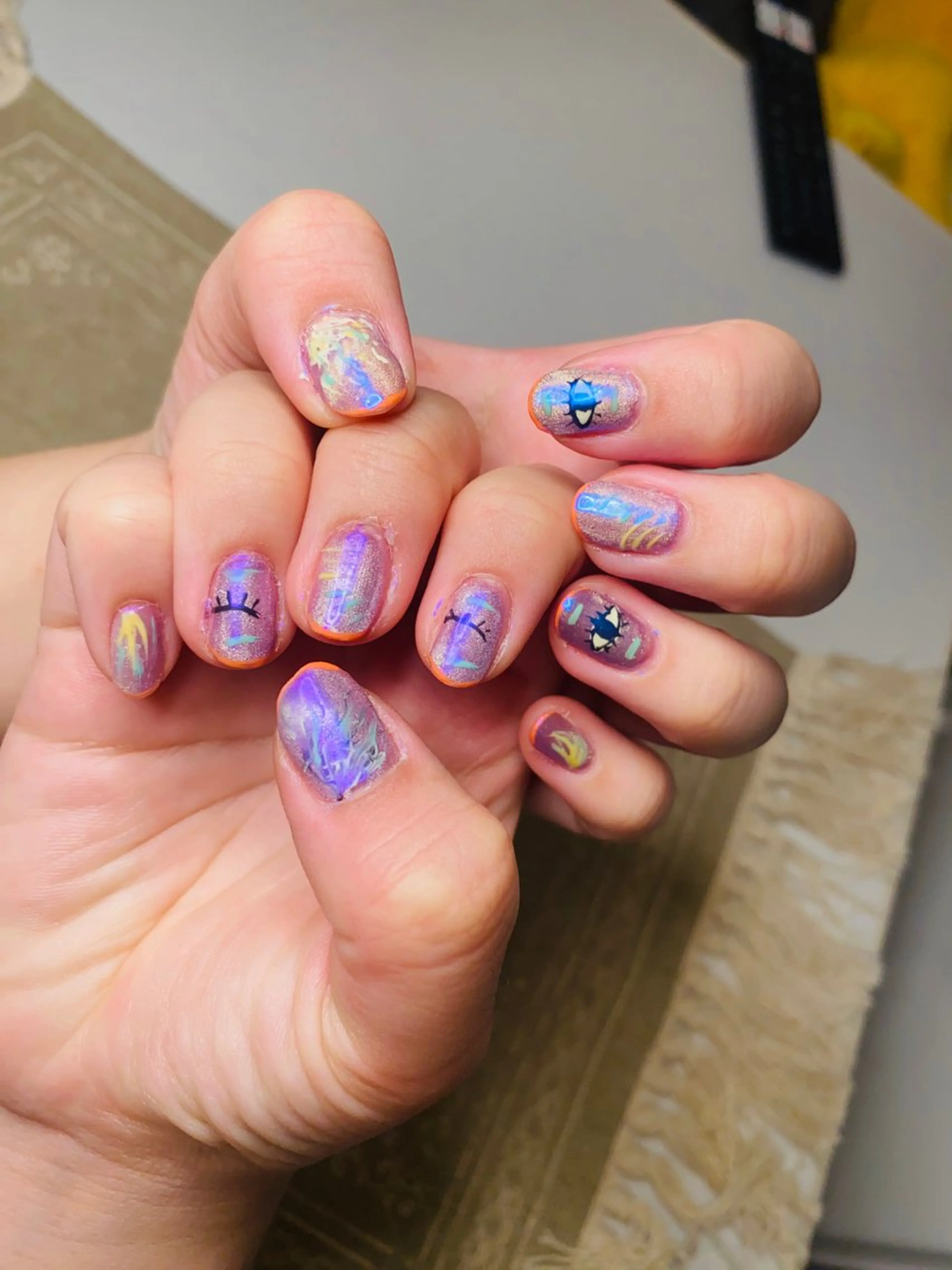 ネイル オーロラネイル マグネットネイル ハンドネイル Chandra nail&tarotのネイルデザイン