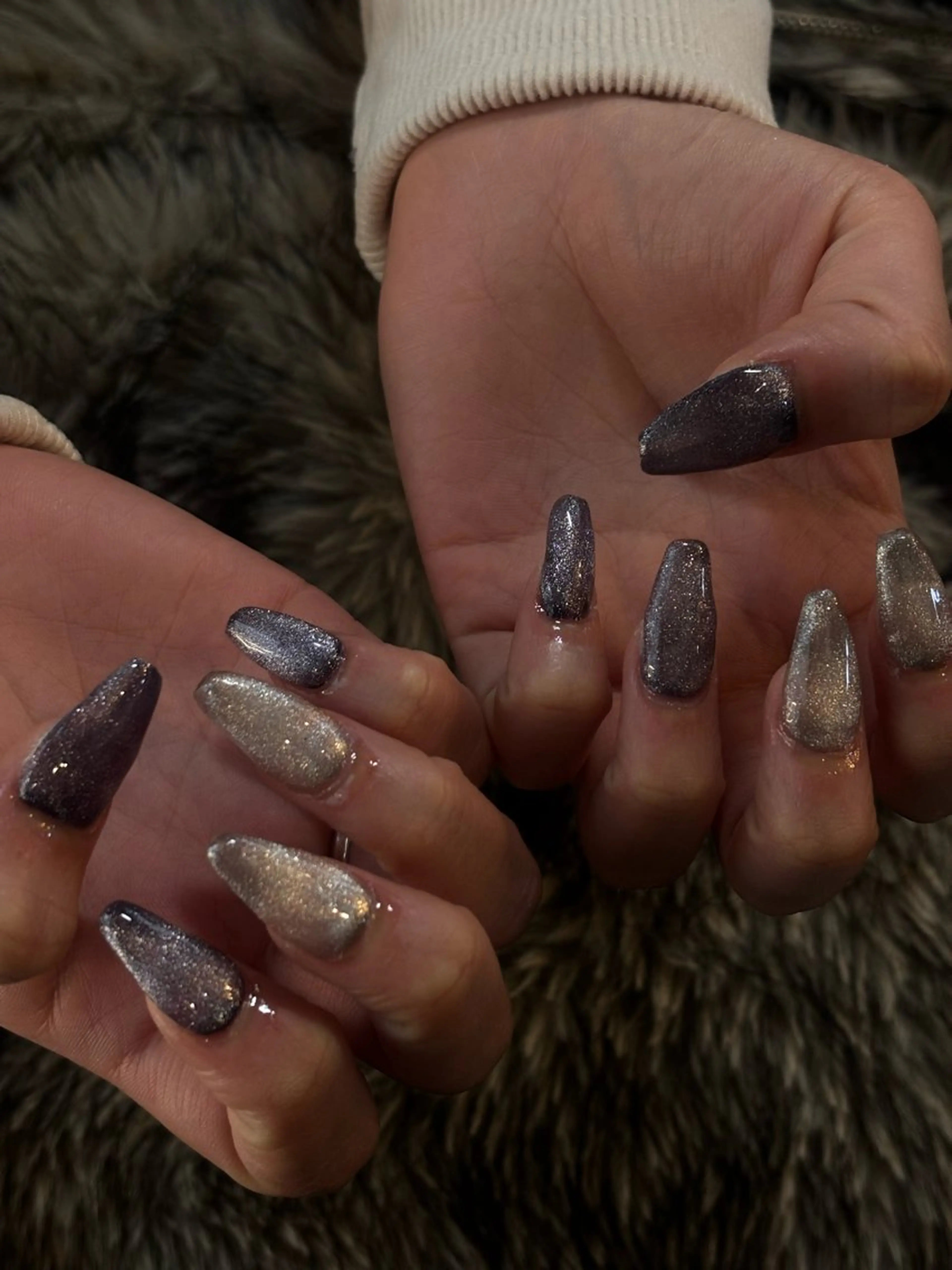 ネイル マグネットネイル ハンドネイル Lillion sakiのネイルデザイン