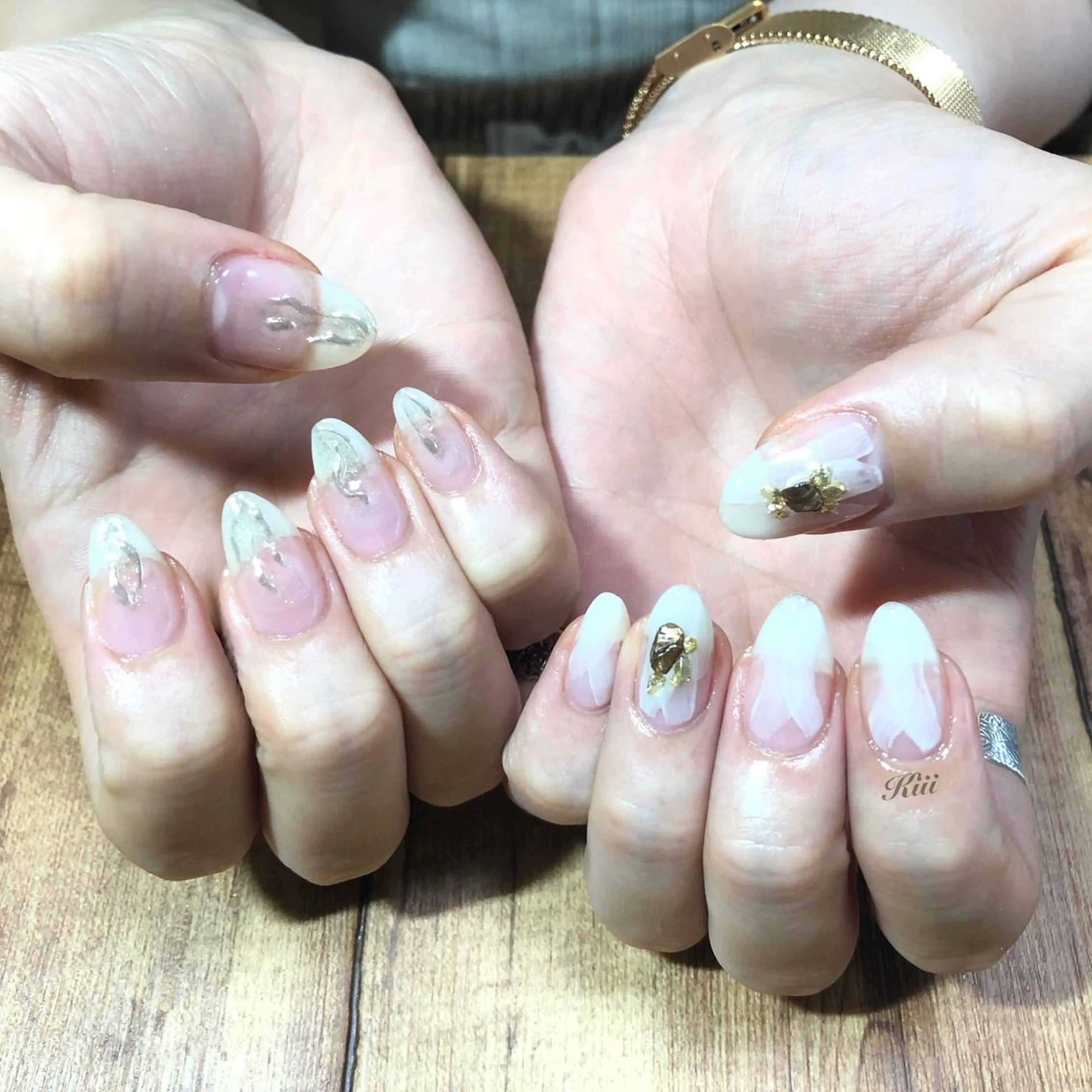 ネイル ハンドネイル フットネイル kiii.__ ✴︎*のネイルデザイン