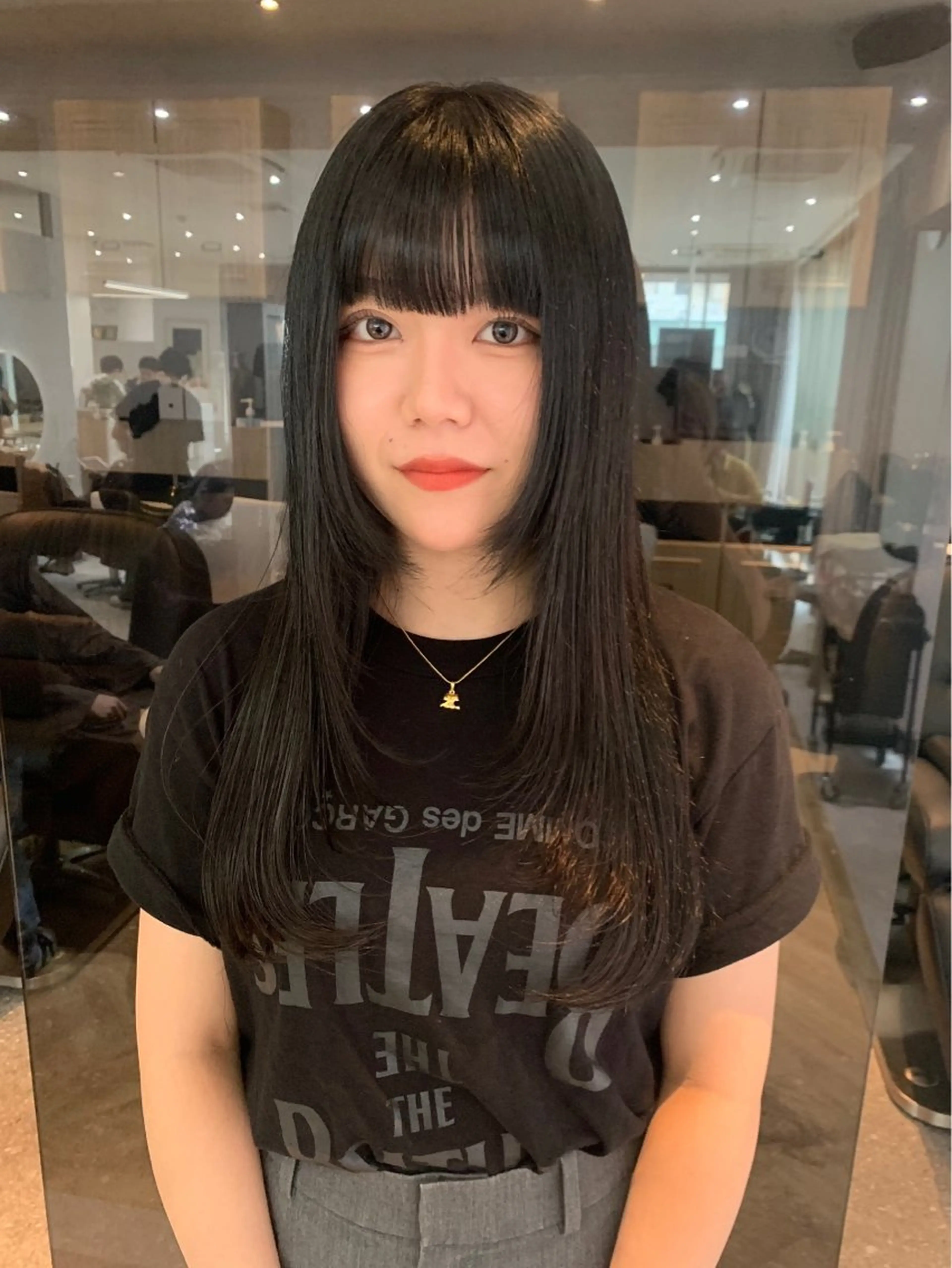 ロング カラー 韓国ヘア🇰🇷/ 顔周り/松田光里のヘアスタイル