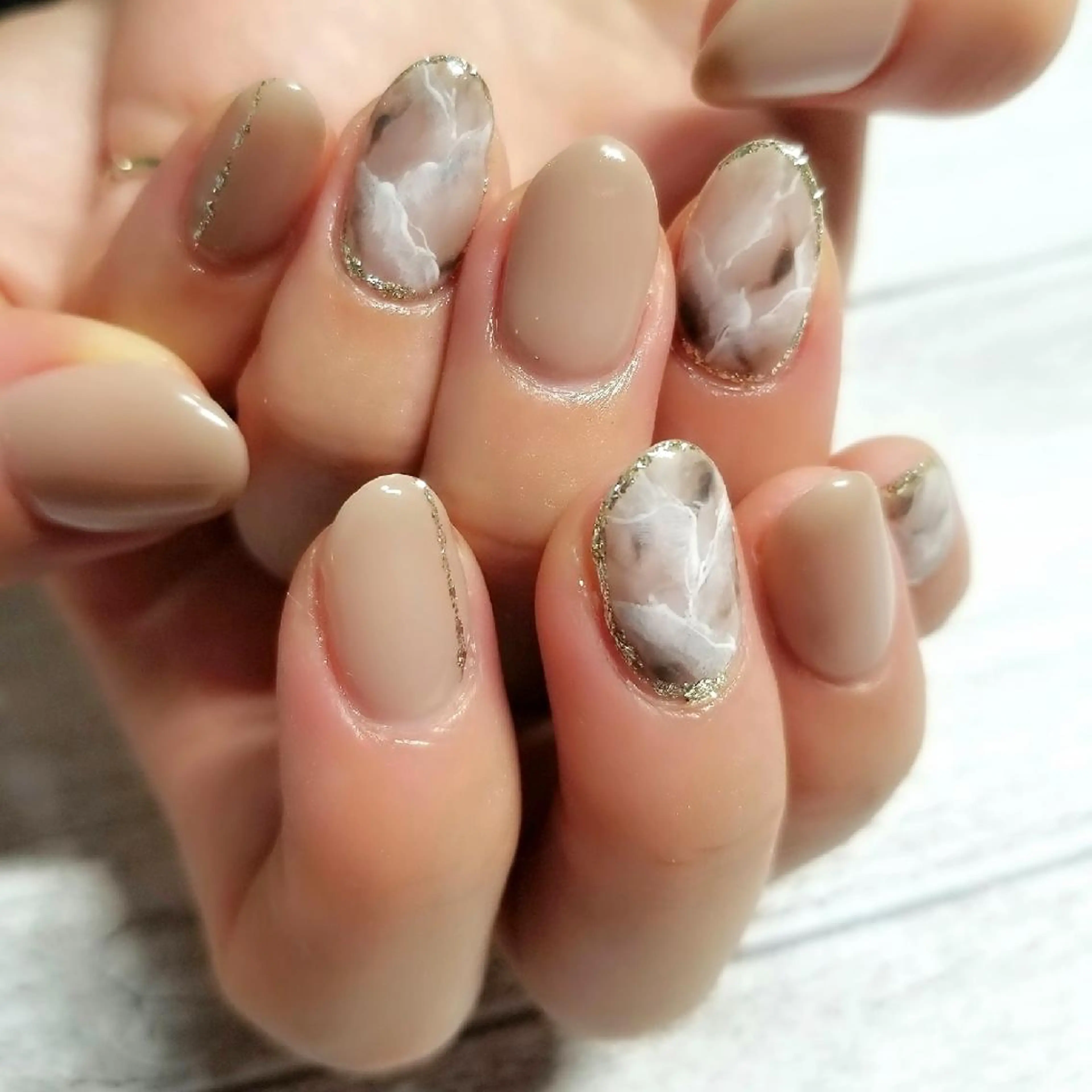ネイル 大理石ネイル(マーブル) nail salon ipuniのネイルデザイン