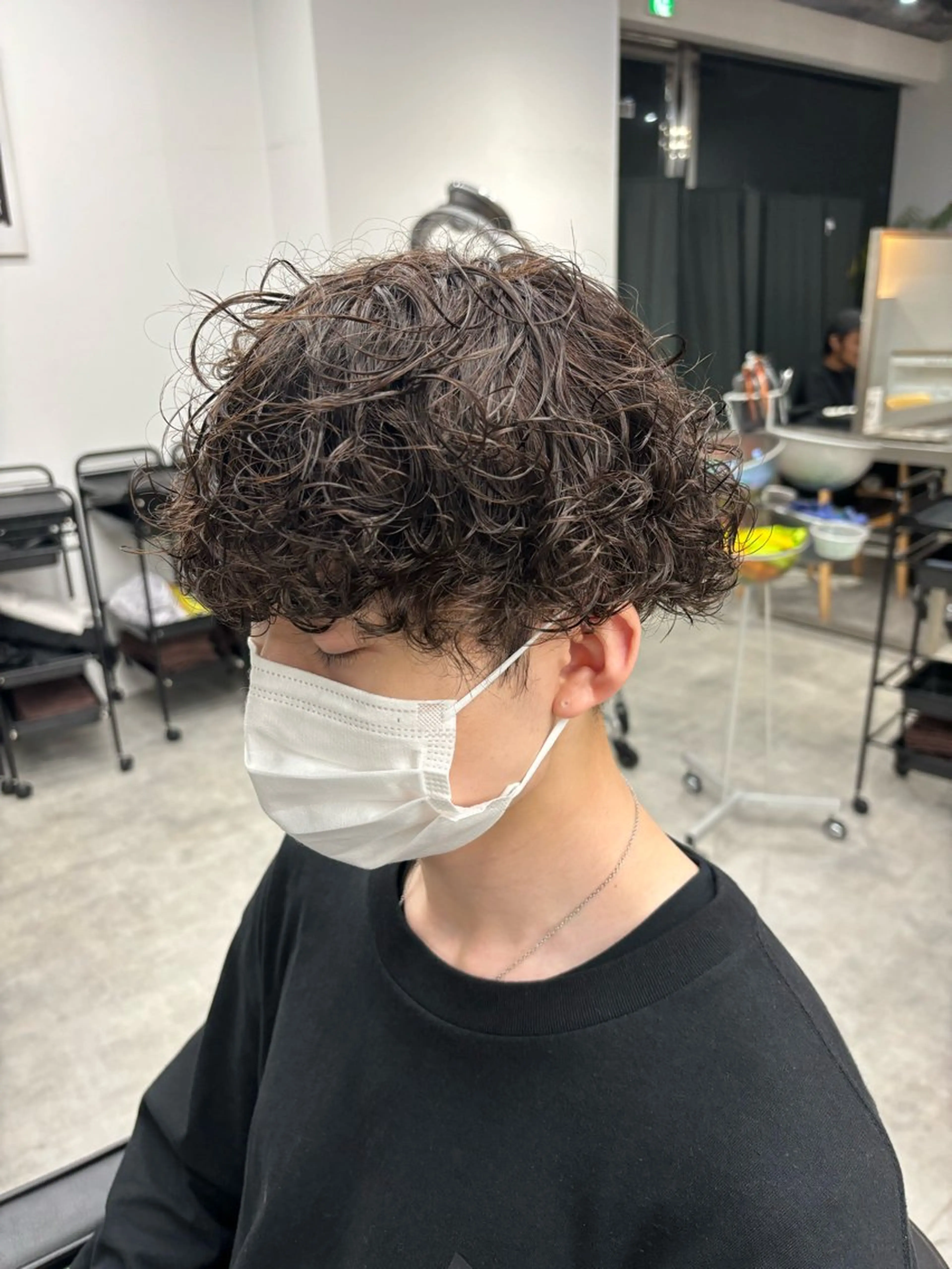 カラー パーマ メンズ メンズパーマ/新潟/ 万代/高橋悠叶のヘアスタイル