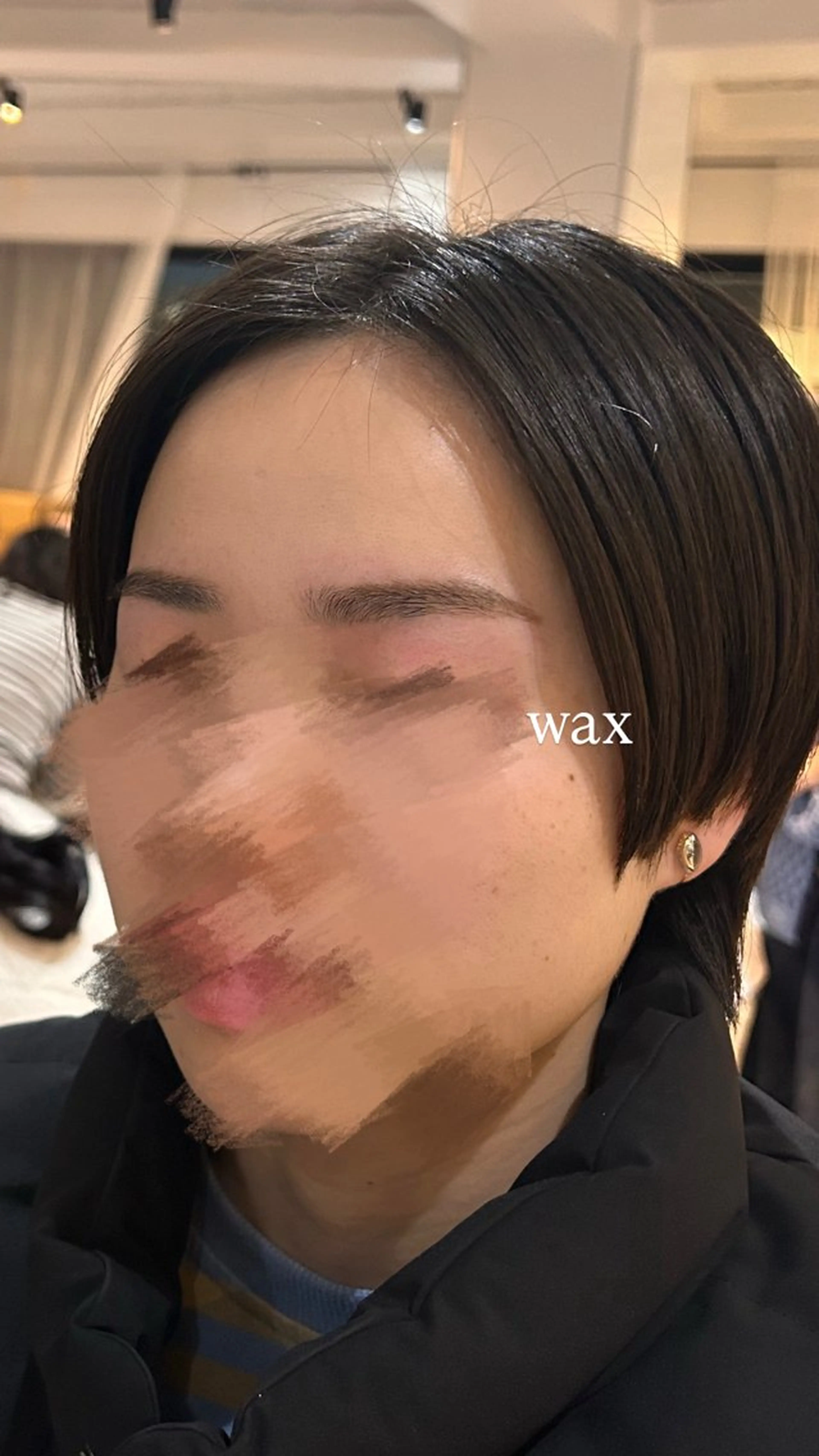 アイブロウ 眉毛ワックス脱毛 大阪美容室 Rioのヘアスタイル
