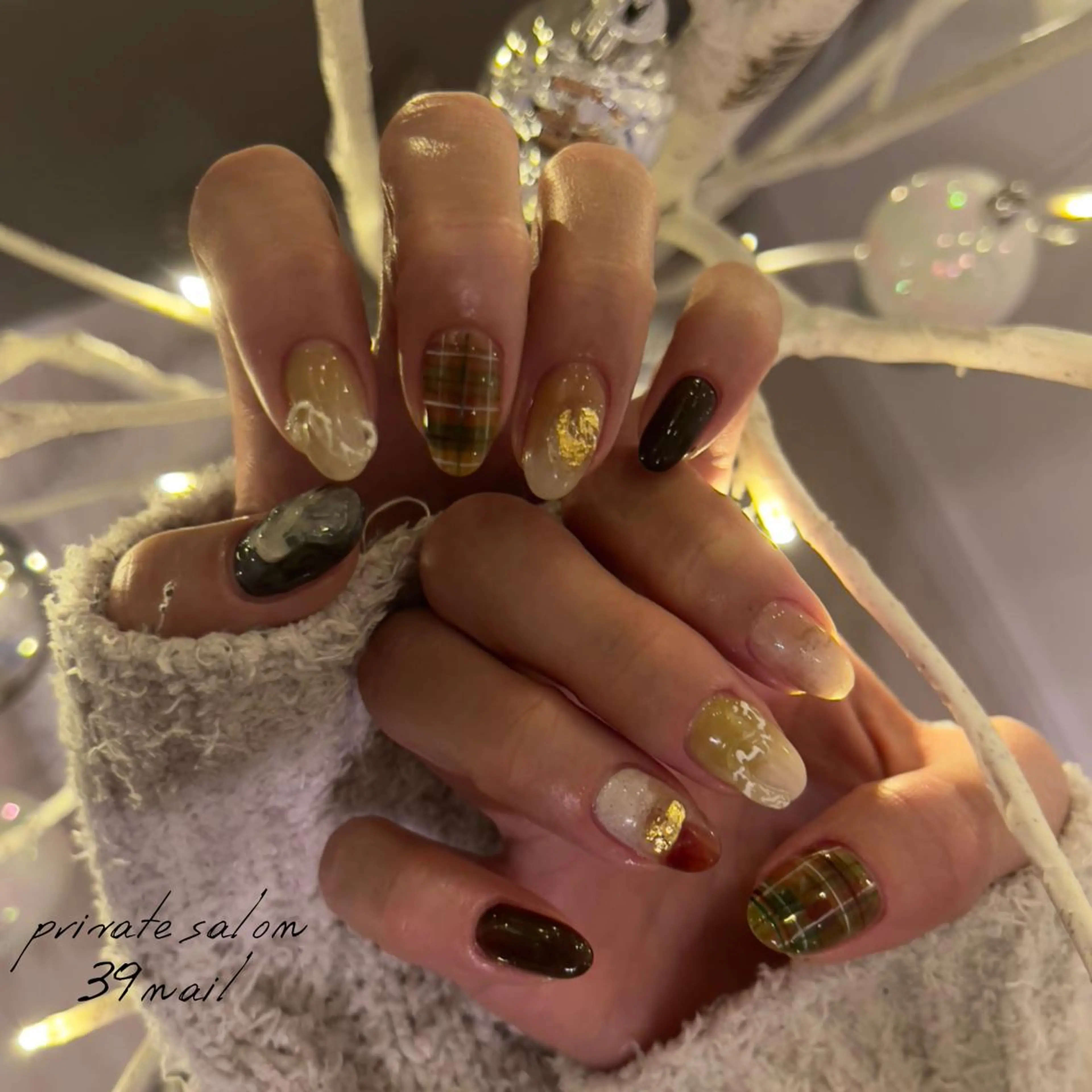 ミディアム ネイル ハンドネイル 京橋 【39nail】のネイルデザイン