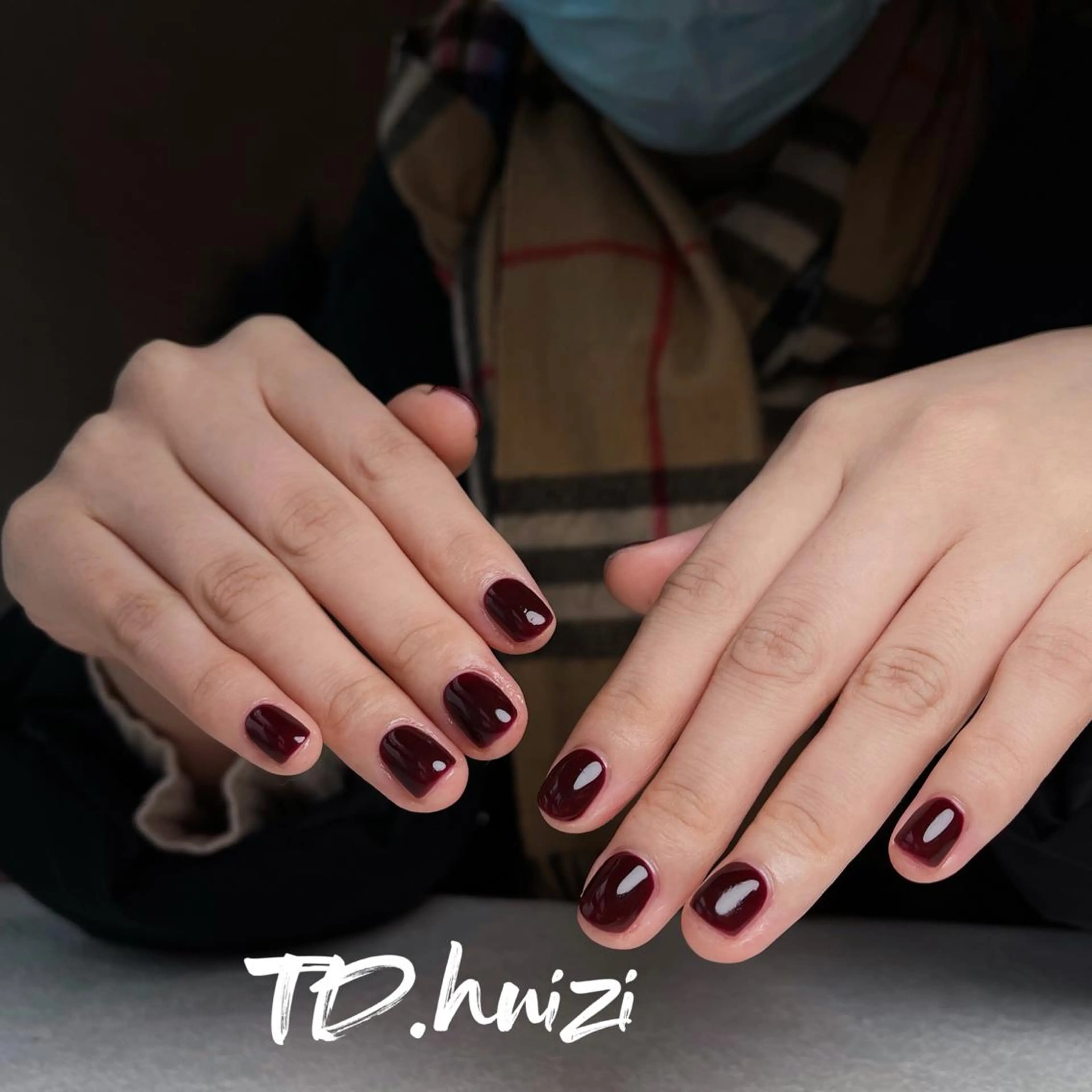 ショート めぐみのネイルサロン スタッフ練習のネイルデザイン