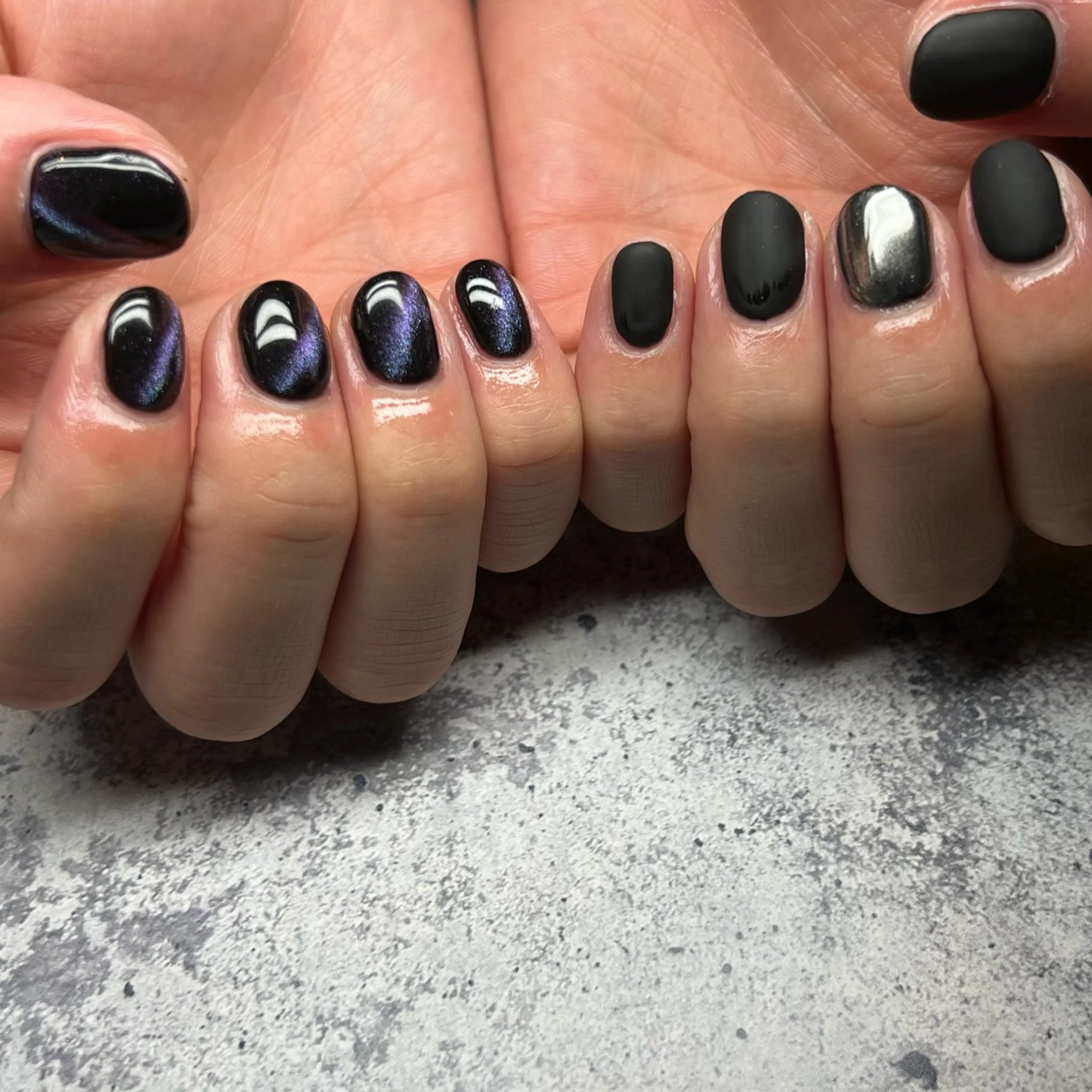 メンズ ネイル マグネットネイル ハンドネイル 𝐫𝐚𝐢 𝐧𝐚𝐢𝐥のネイルデザイン