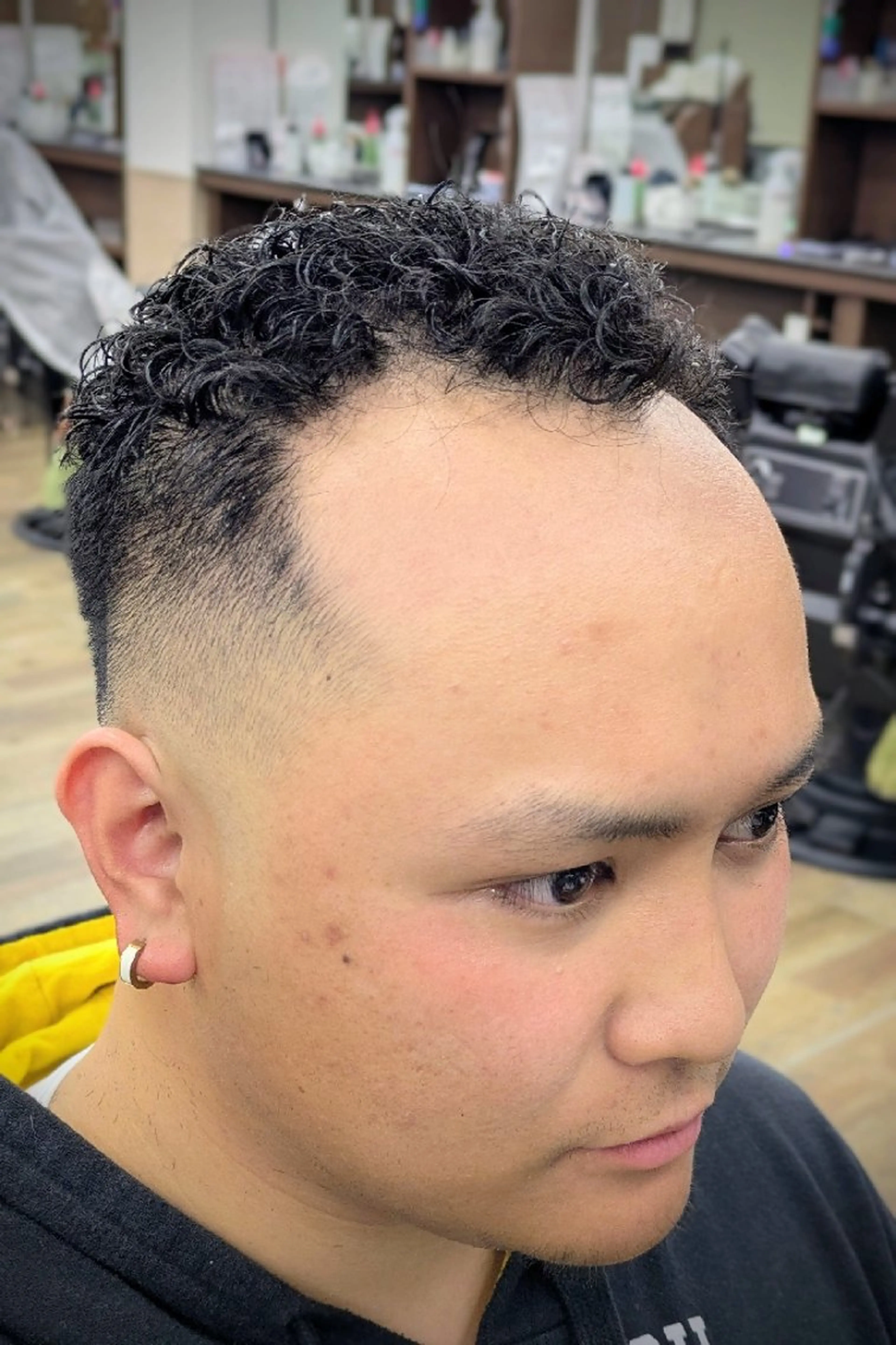 ショート パーマ 理容プラージュ燕三条 福井のヘアスタイル