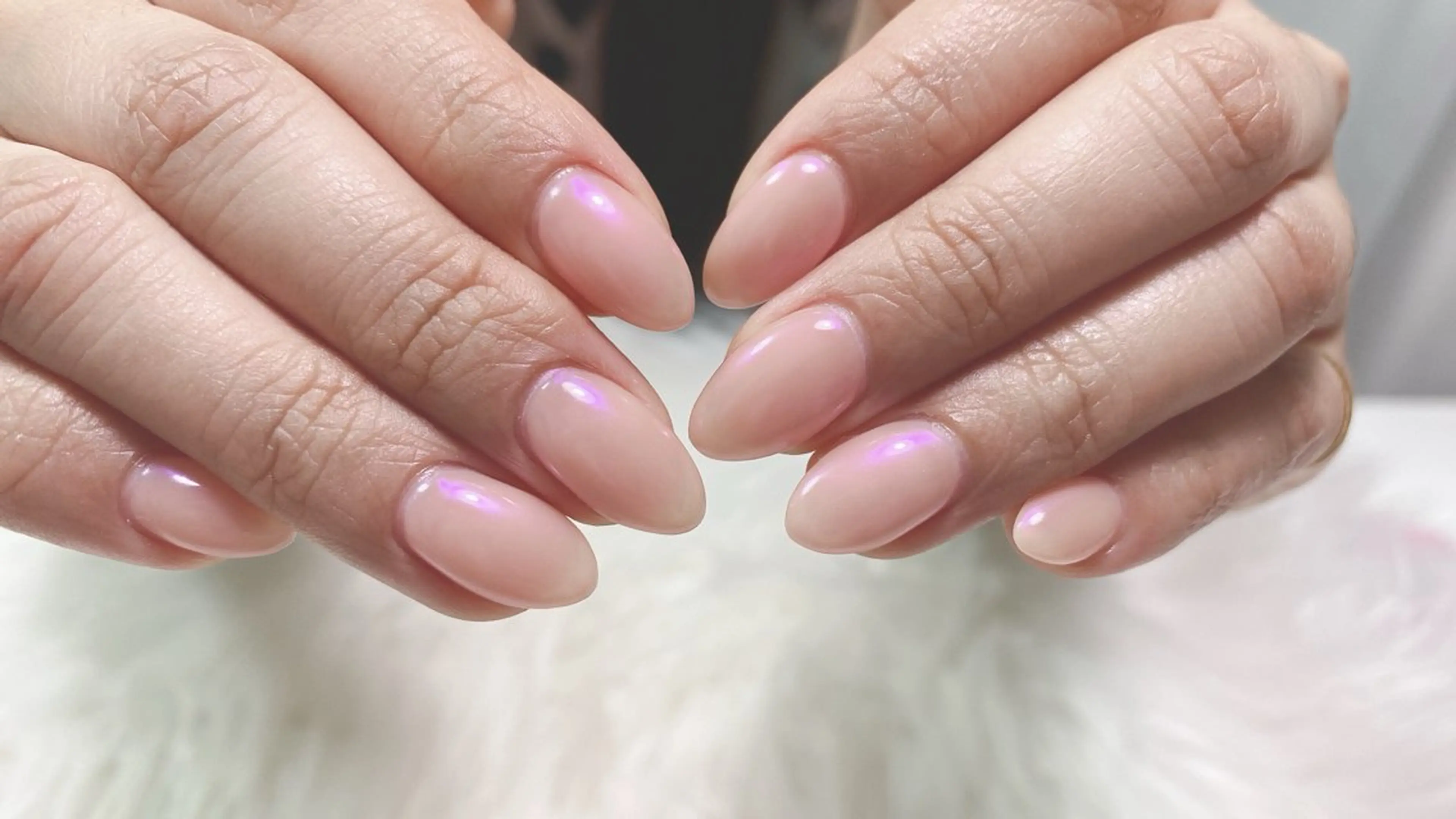 ネイル チークネイル フレンチネイル ガラスフレンチ グラデーション キラキラネイル オーシャン スカルプネイルサロンのネイルデザイン