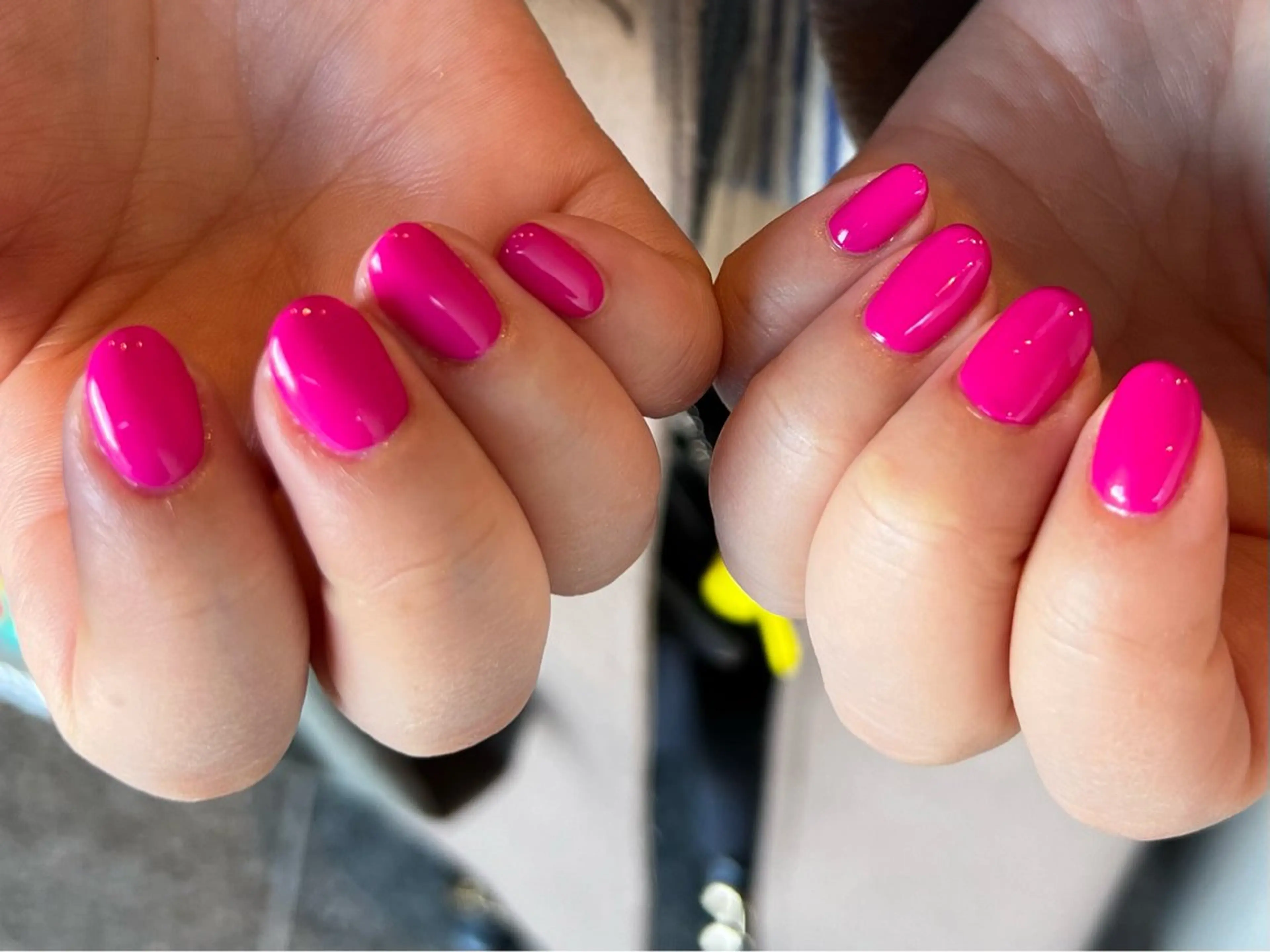 ネイル ワンカラーネイル ピンク バレンタイン ハンドネイル ウエチ ノリカ🐸のネイルデザイン