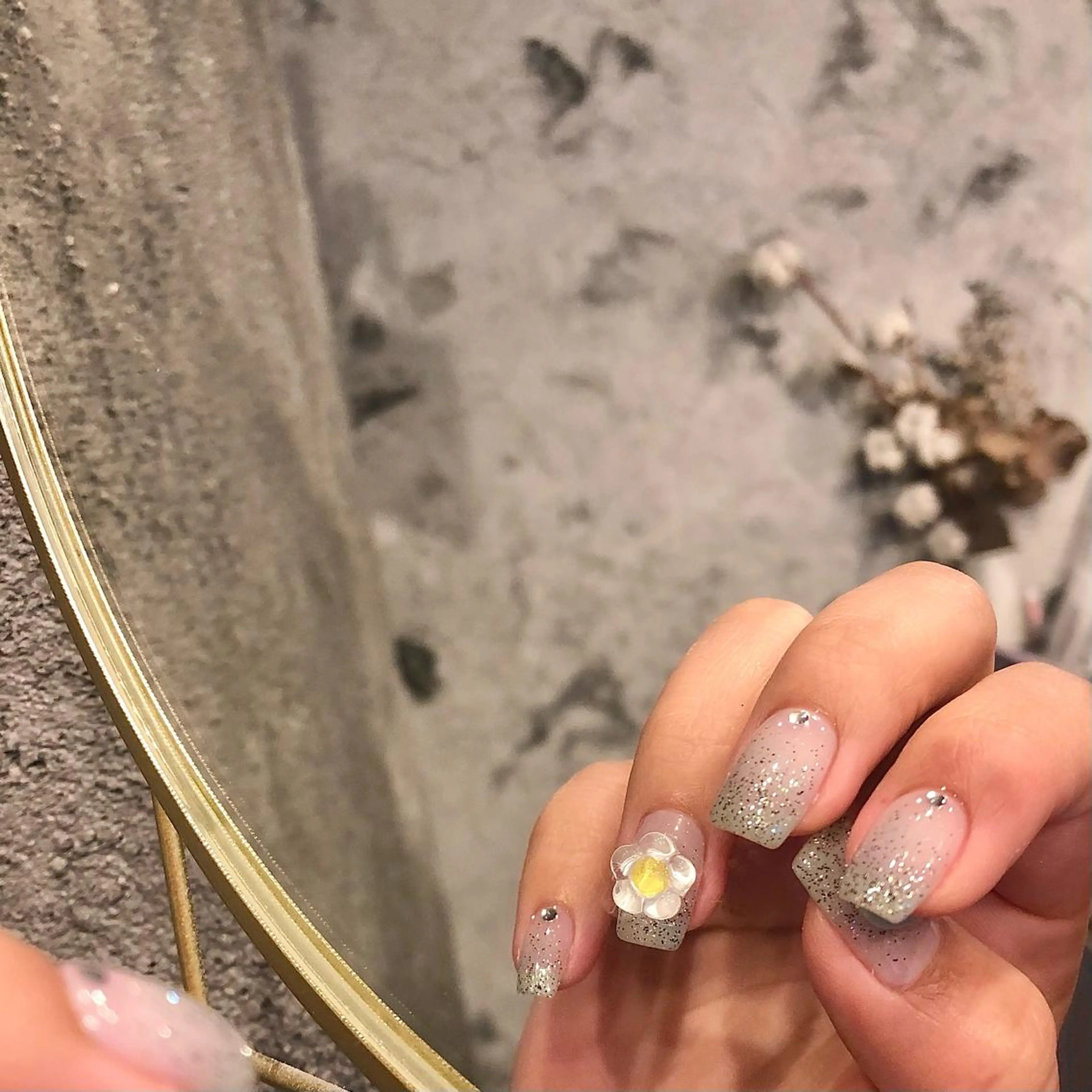 ネイル ラメ(グリッター) ラメグラデーション ハンドネイル パラあり！フィルイン 美フォルムのネイルデザイン